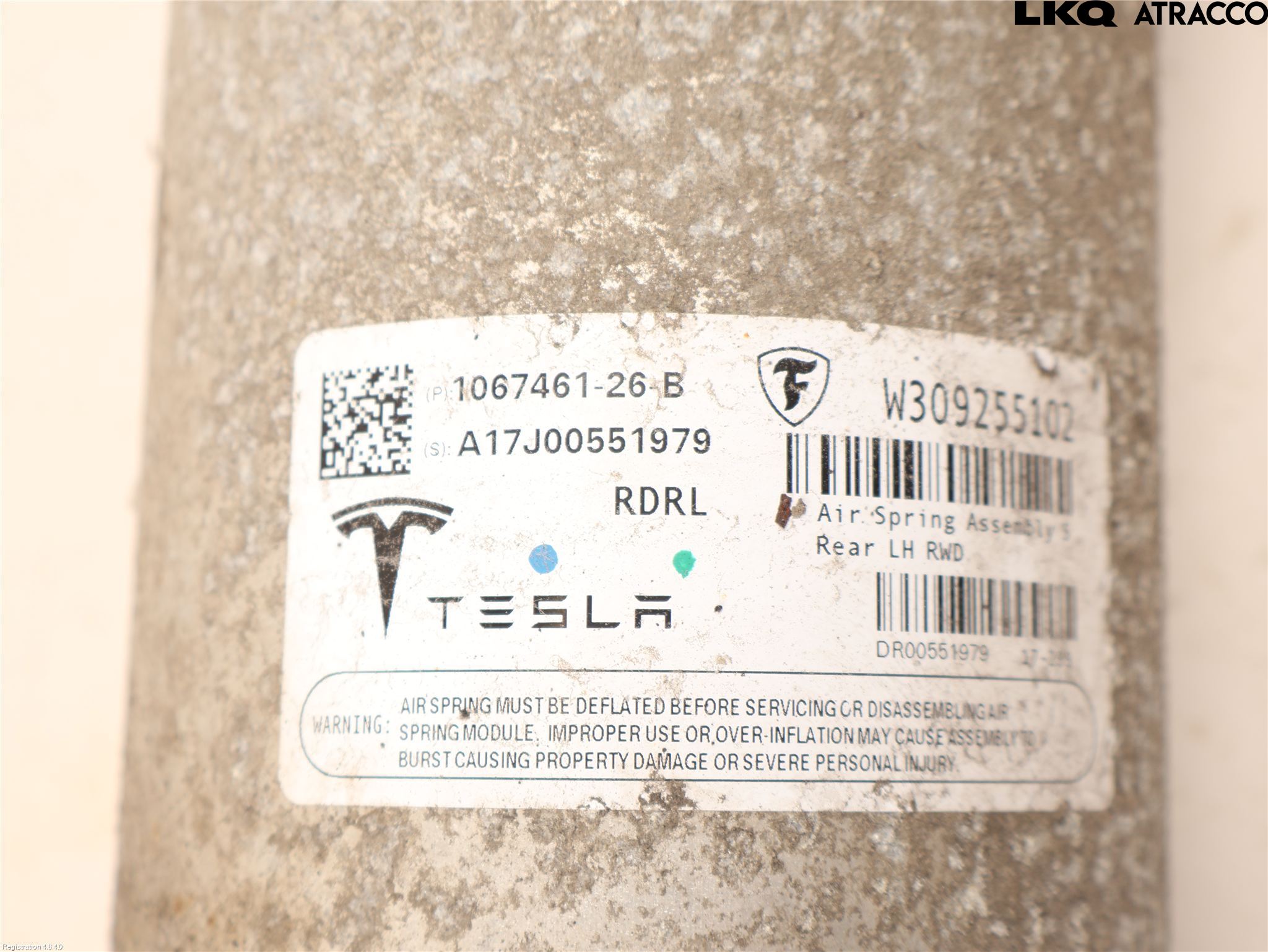 Tesla MODEL S 13- Fjäderben Bak Vänster