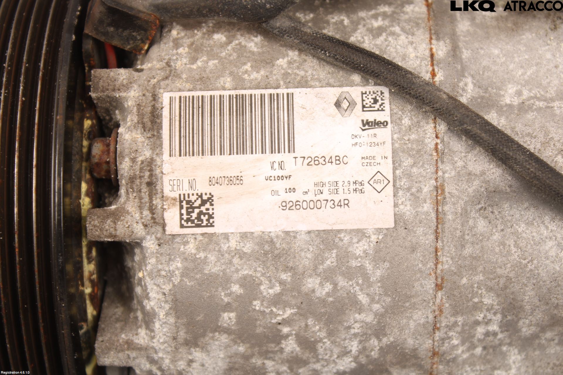 Renault CAPTUR 13-19 Ac Kompressor