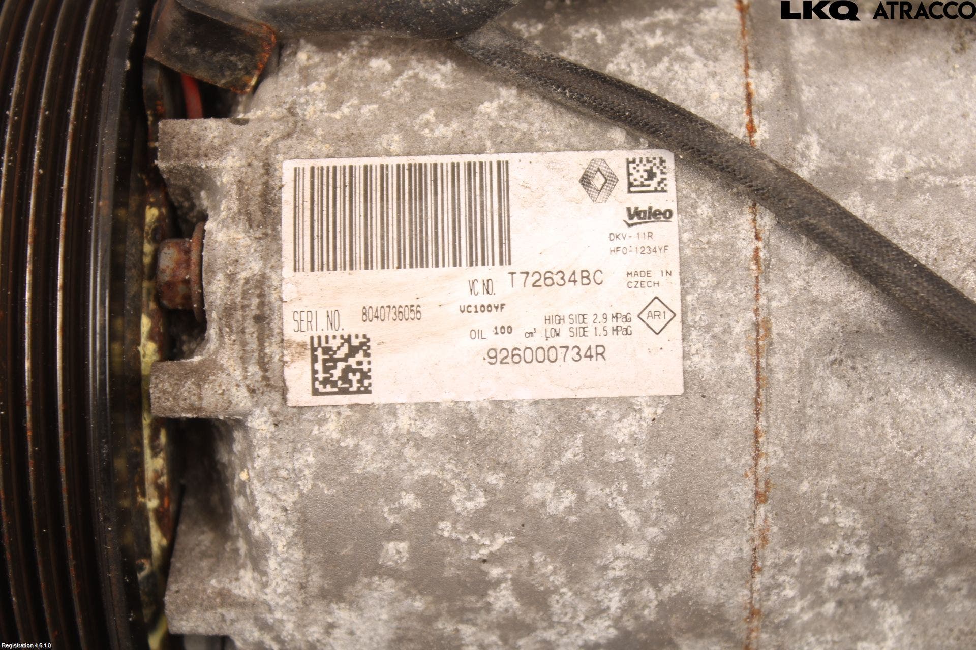 Renault CAPTUR 13-19 Ac Kompressor