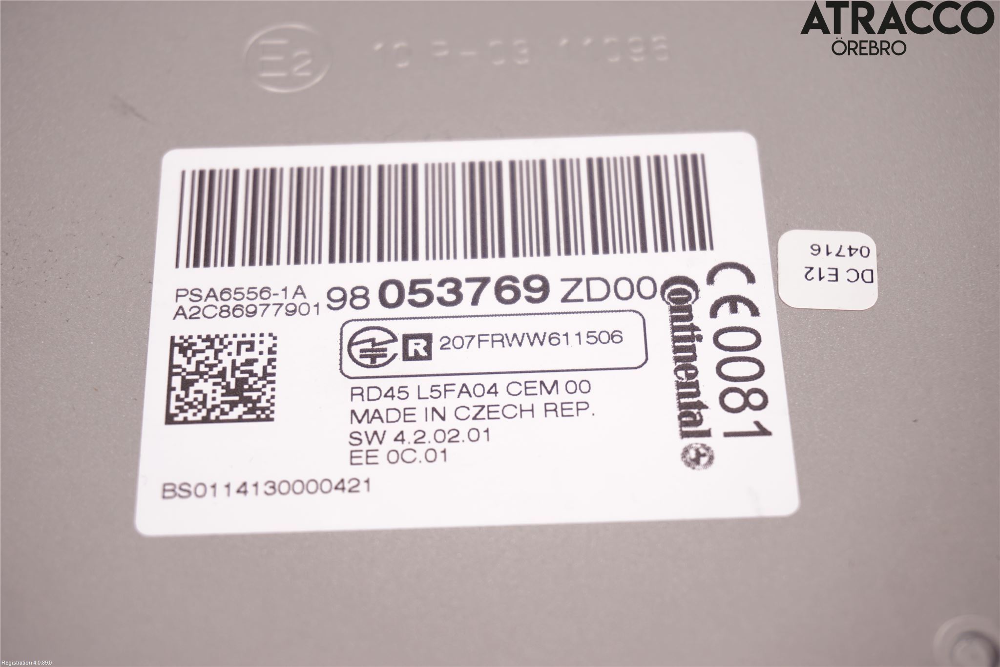 Citroen C5 08-17 Cd Radio - Multimediapanel