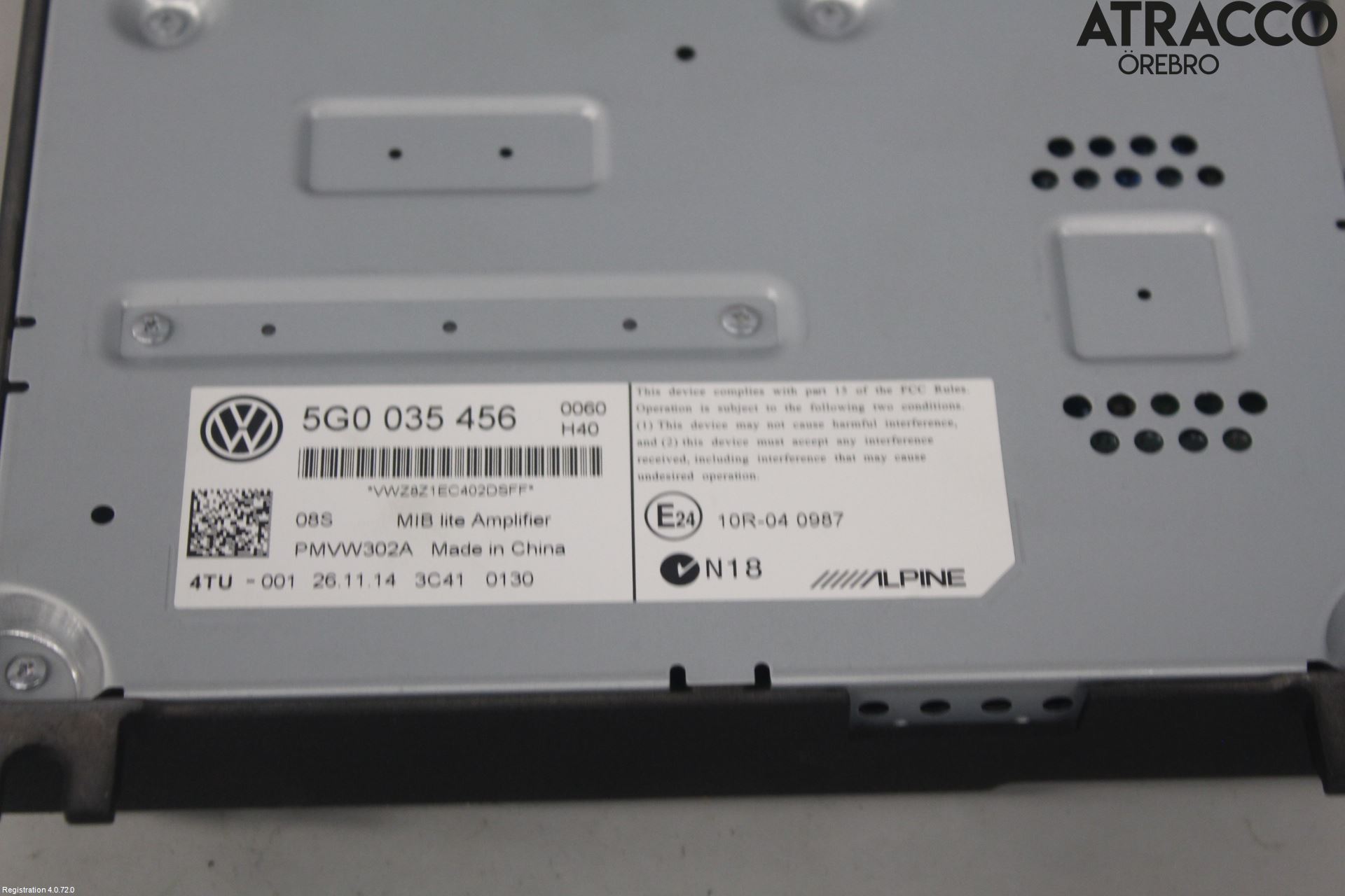 Volkswagen VW GOLF / E-GOLF VII 13-20 Radio-Stereo Förstärkare