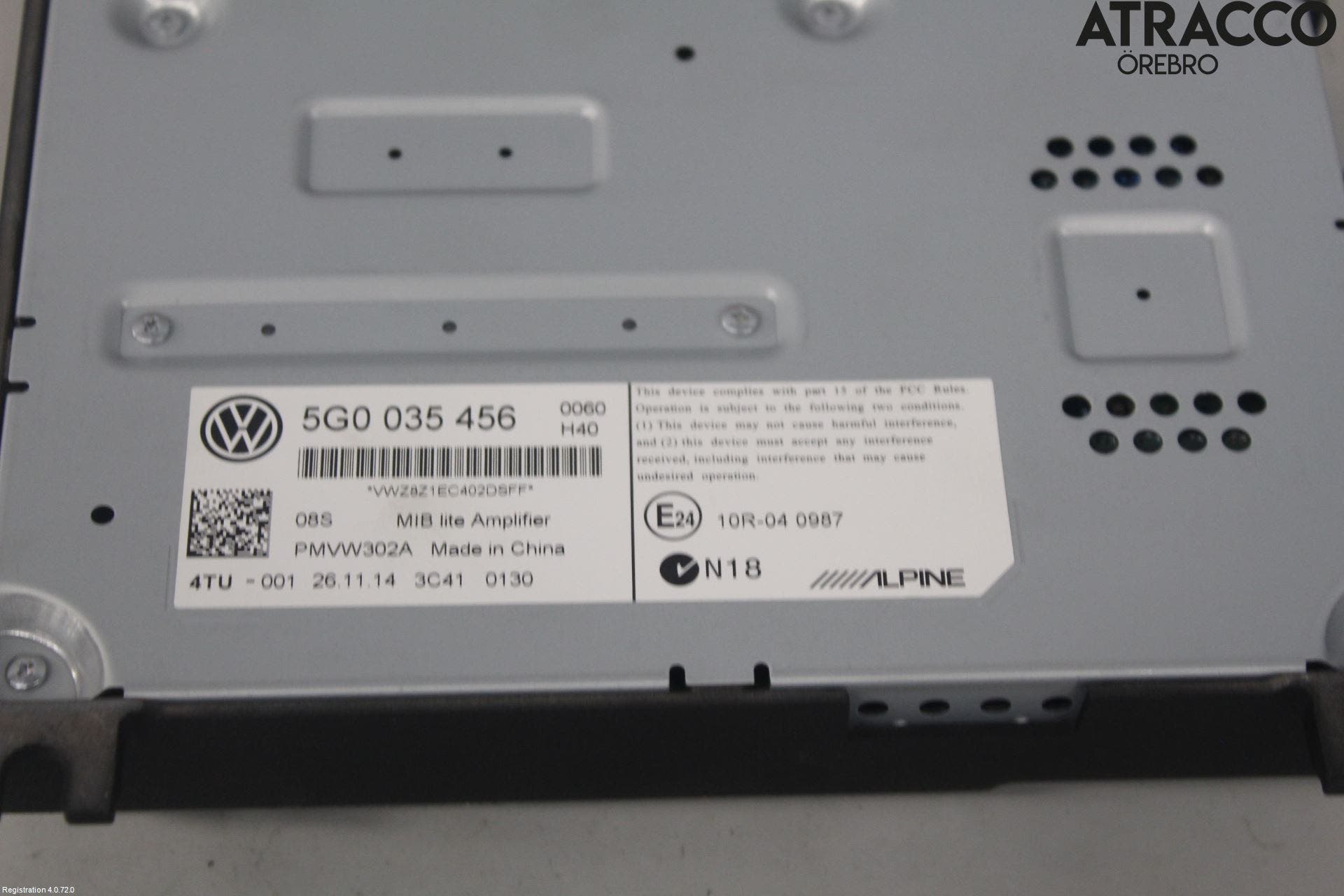 Volkswagen VW GOLF / E-GOLF VII 13-20 Radio-Stereo Förstärkare