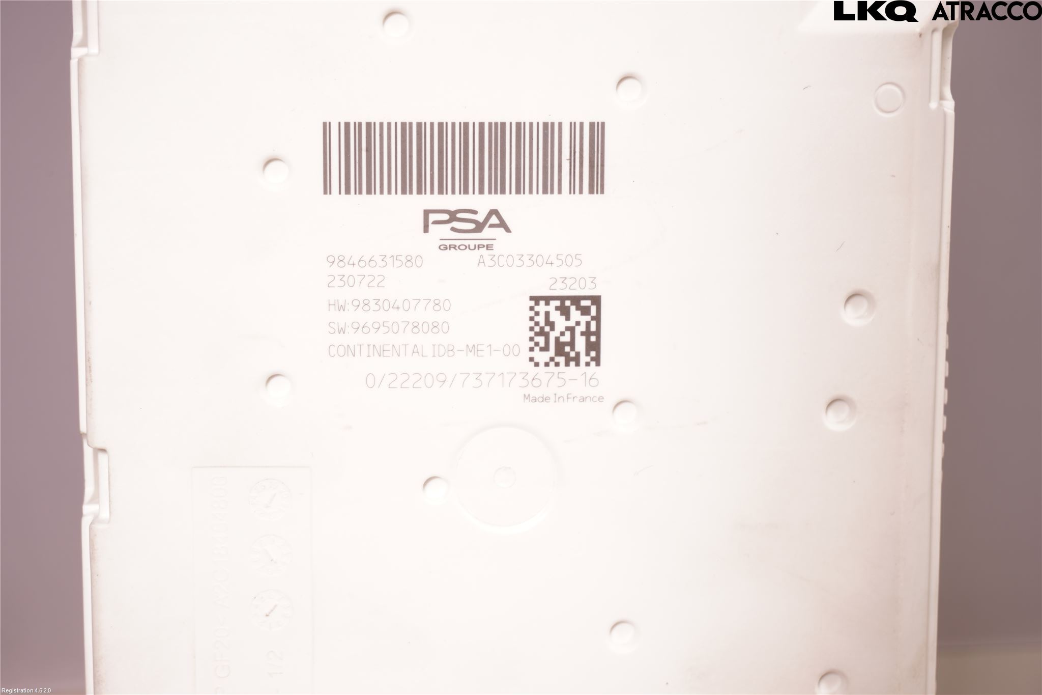 Citroen DS 4 / DS 4 E-TENSE 22- Säkringsdosa-Elcentral