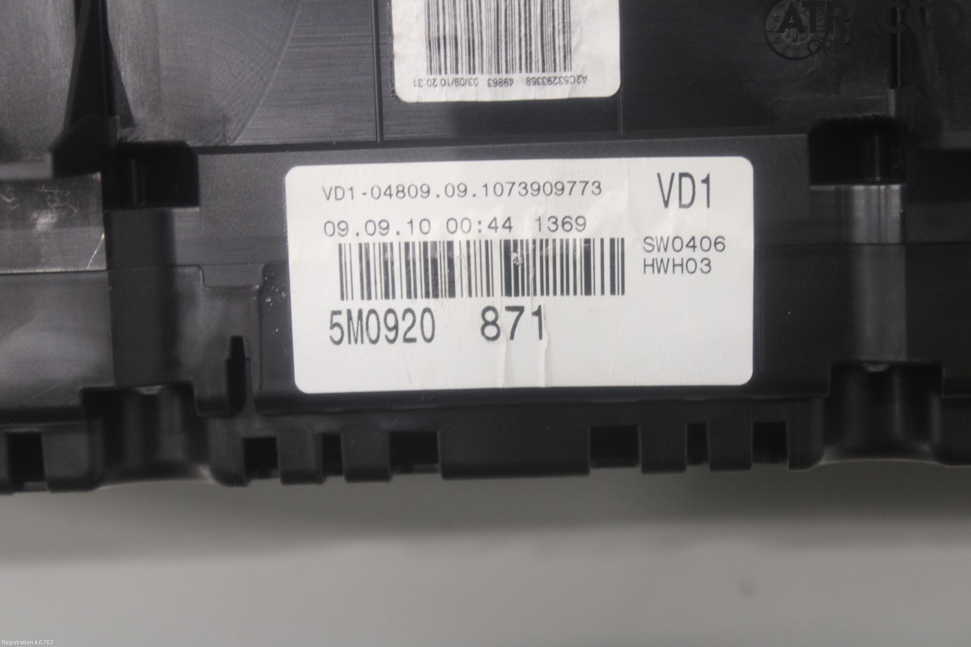 Volkswagen VW GOLF PLUS/CROSS GOLF 04-14 Instrument Komb
