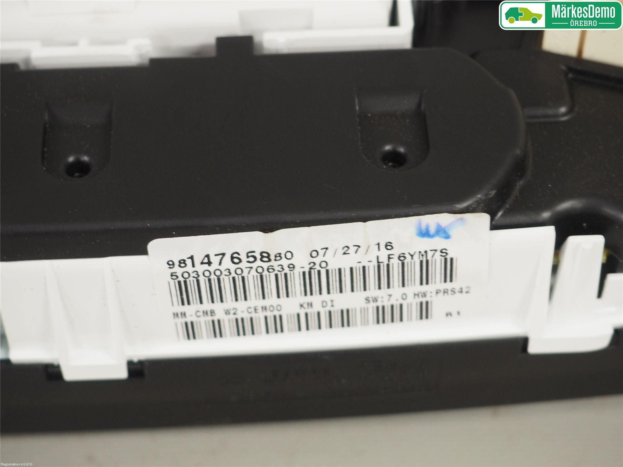 Peugeot 508 11-18 Instrument Komb