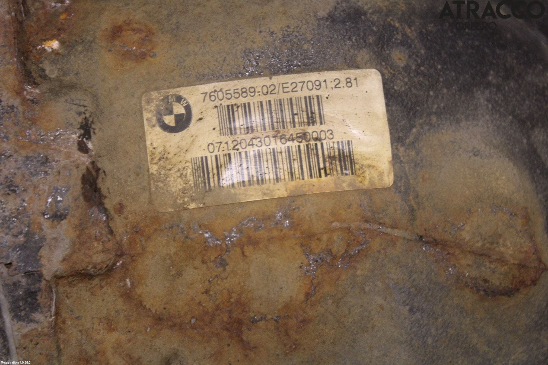 BMW 3 F30/F31/F80 12-19 Bakväxel-Diff