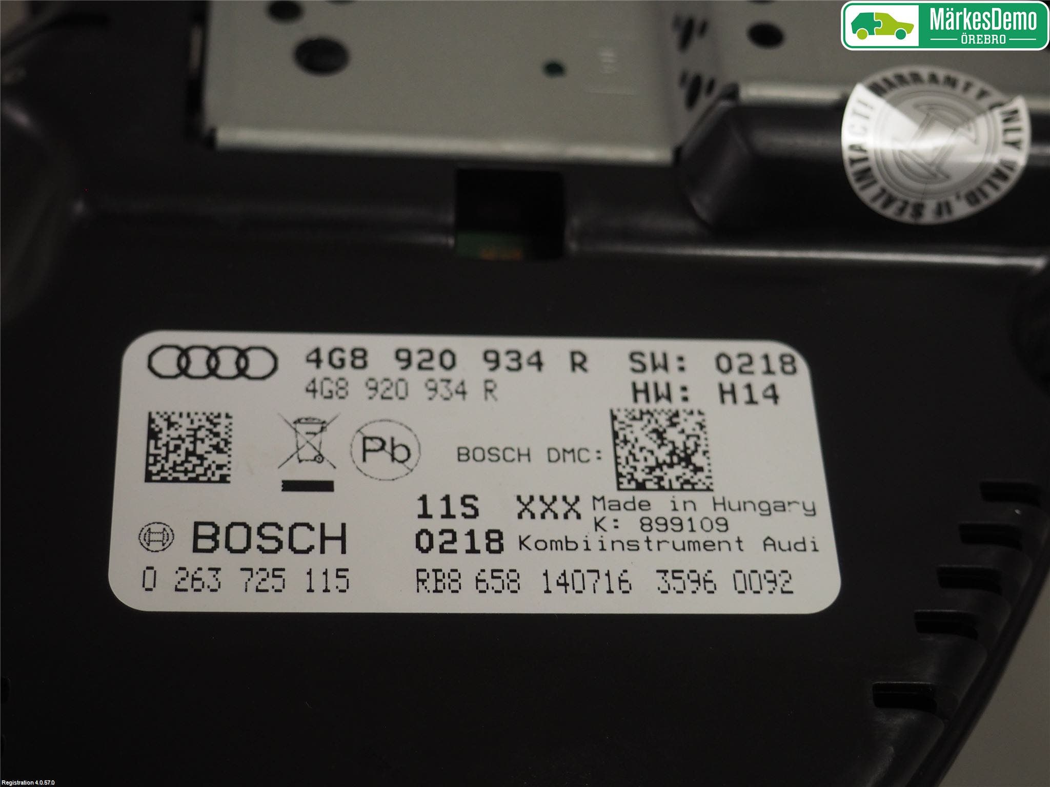 Audi A7/S7 4G 11-17 Instrument Komb