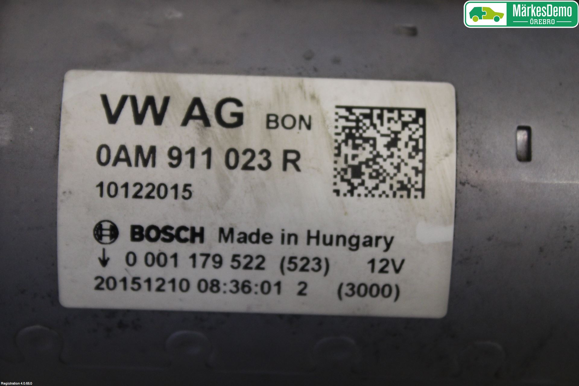 Volkswagen VW POLO 10-17 Startmotor