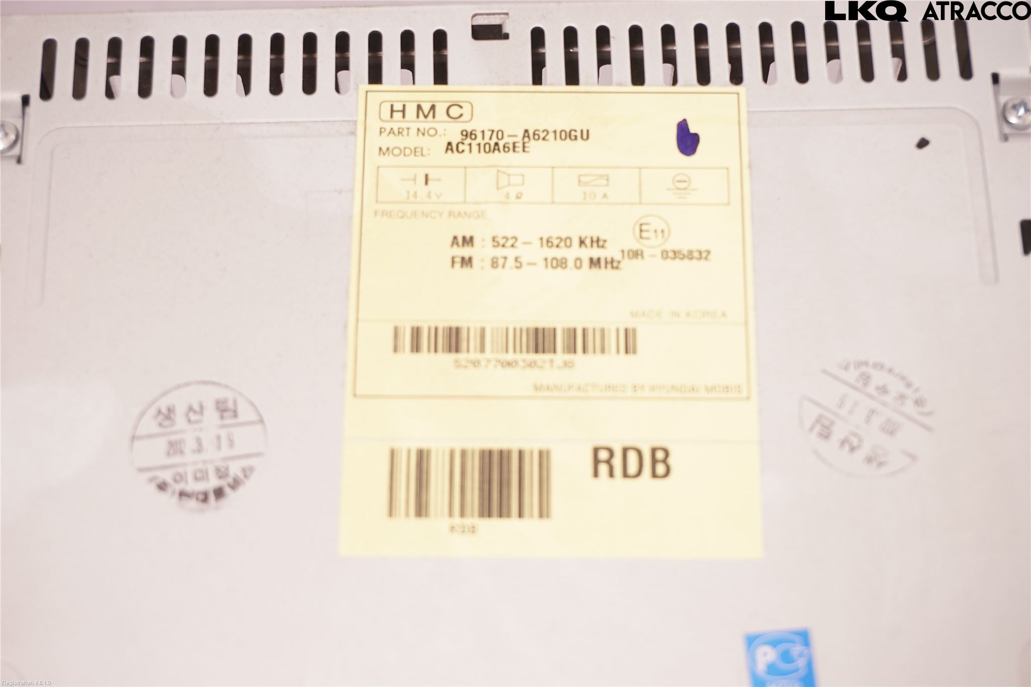 Hyundai i30 GD 13-17 Cd Radio - Multimediapanel