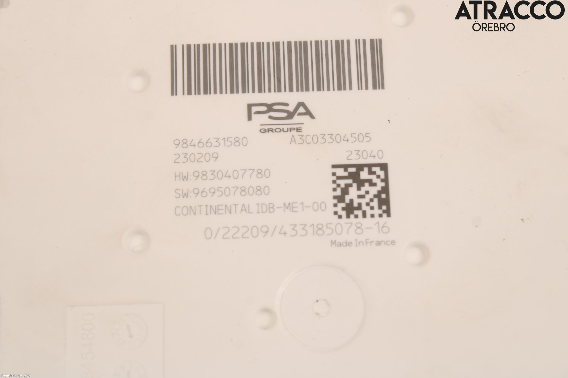 Citroen DS 4 / DS 4 E-TENSE 22- Säkringsdosa-Elcentral