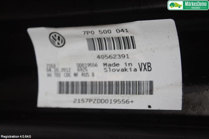 Volkswagen VW TOUAREG 7P 11-18 Bakaxelbalk
