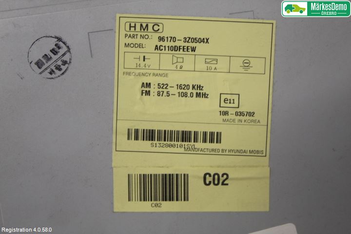 Hyundai i40 08-15 Cd Radio - Multimediapanel