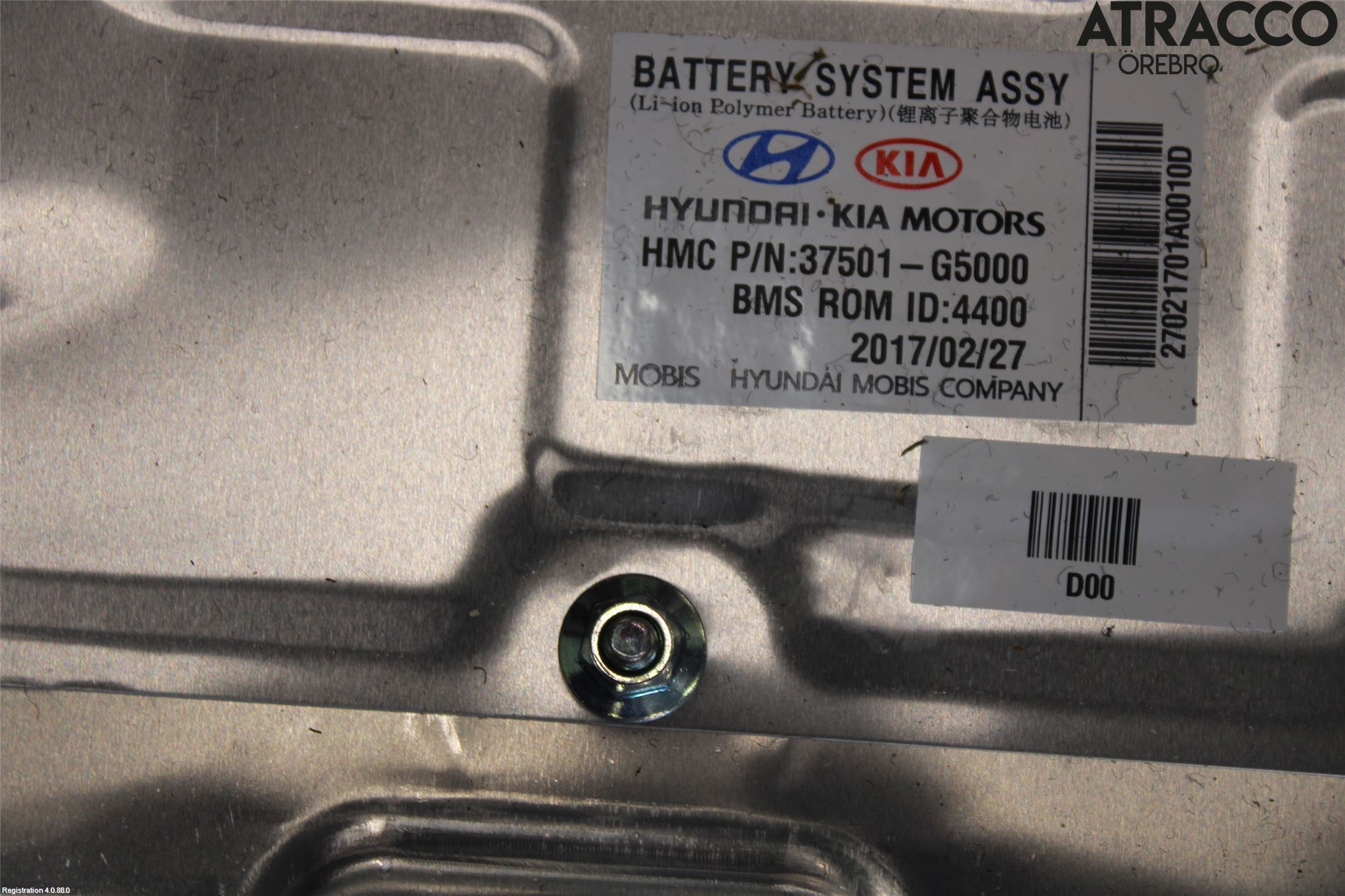 Kia NIRO (DE) 17-22 Batteri Högspänning