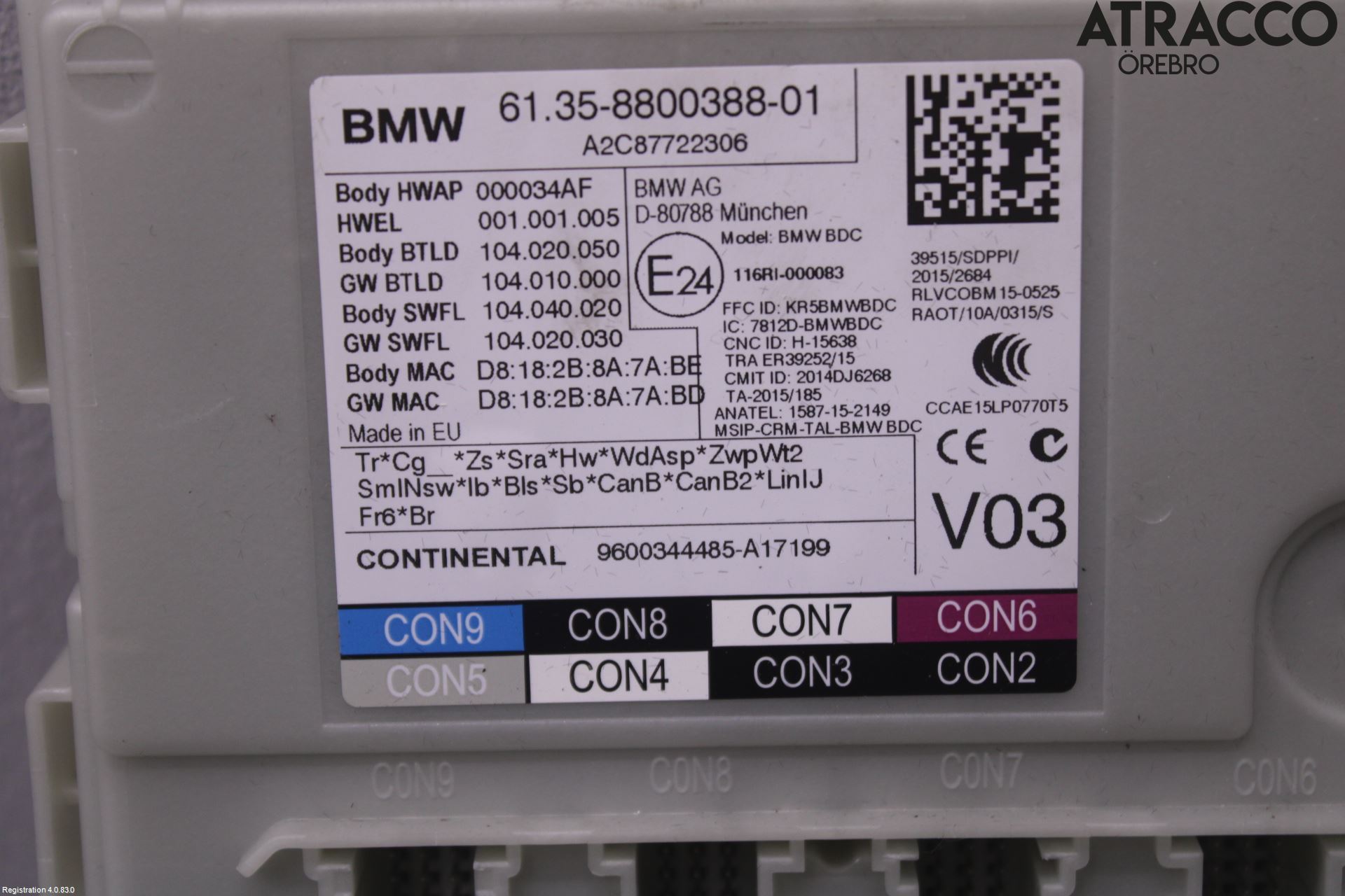 BMW 5 G30/G31/F90 17-23 Styrenhet Övrigt