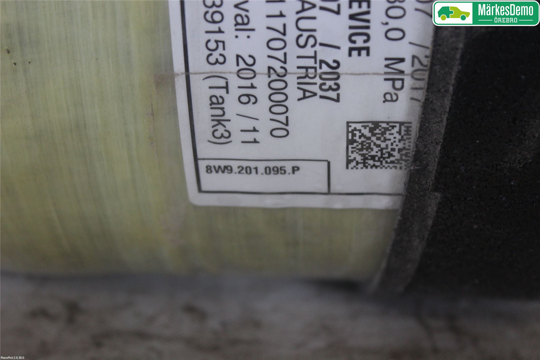 Audi A4/S4 B9 16-19 Bränsletank Gas