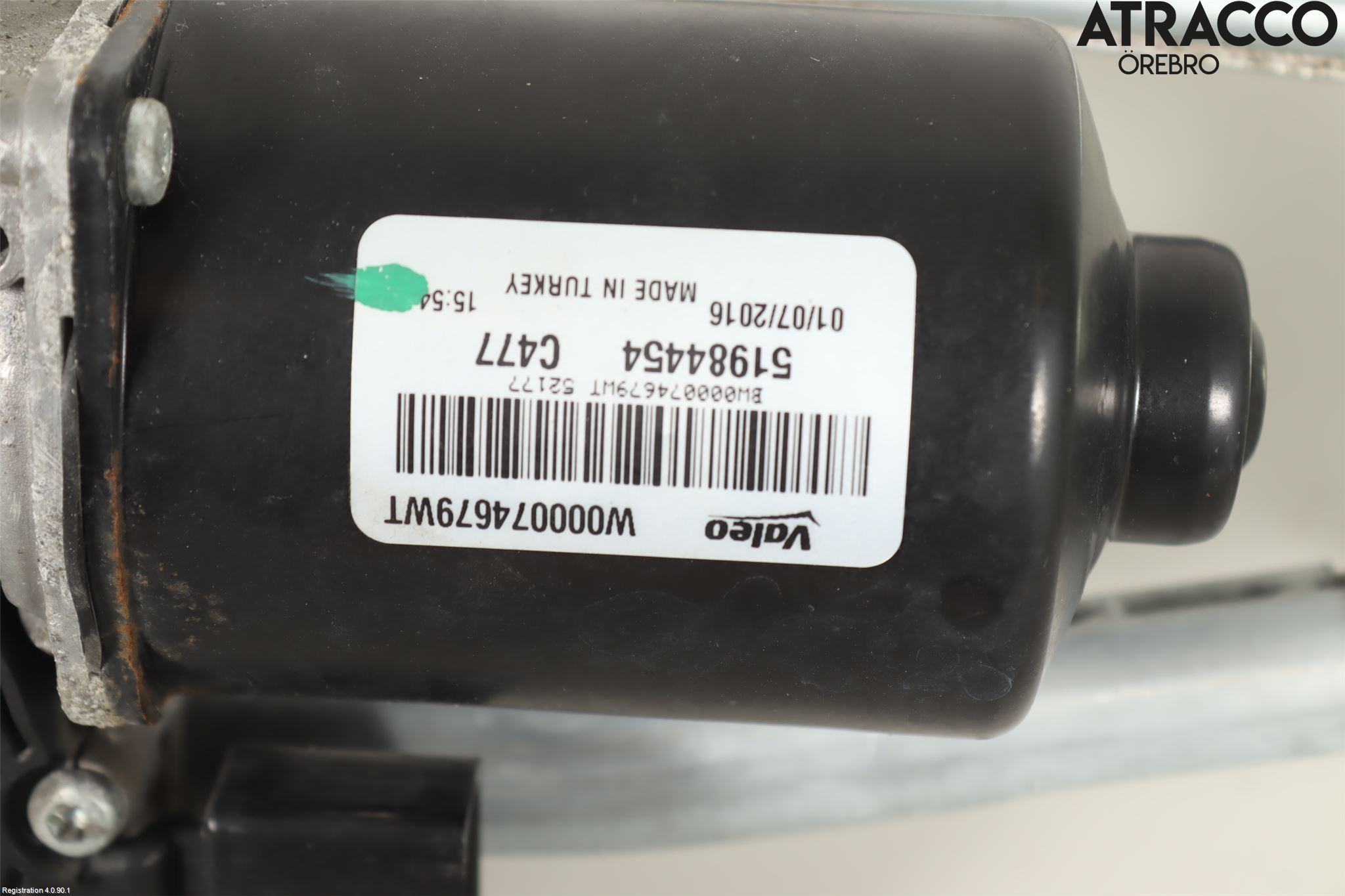 Fiat TIPO/CROSS 16- Torkarmekanism Vindruta