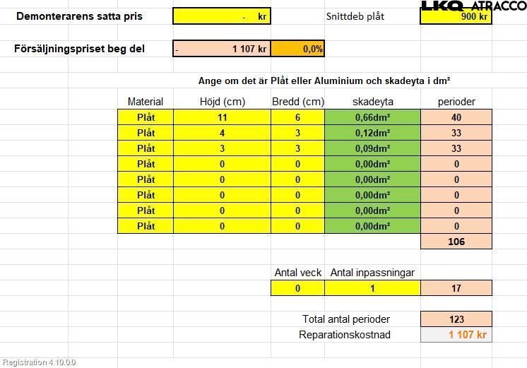 Subaru OUTBACK 10-15 Dörr Fram Vänster