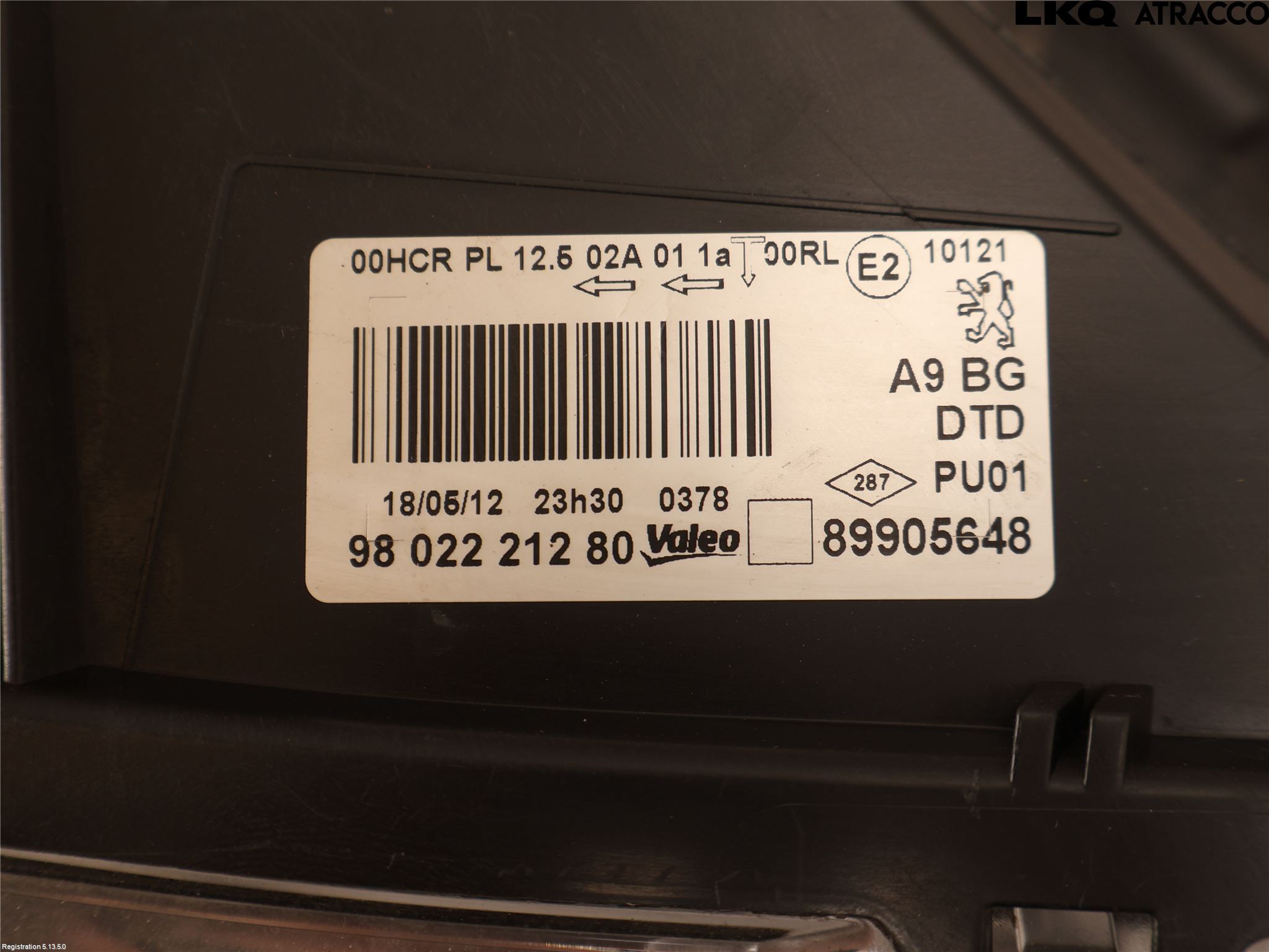 Peugeot 208 12-15 Strålkastare Höger