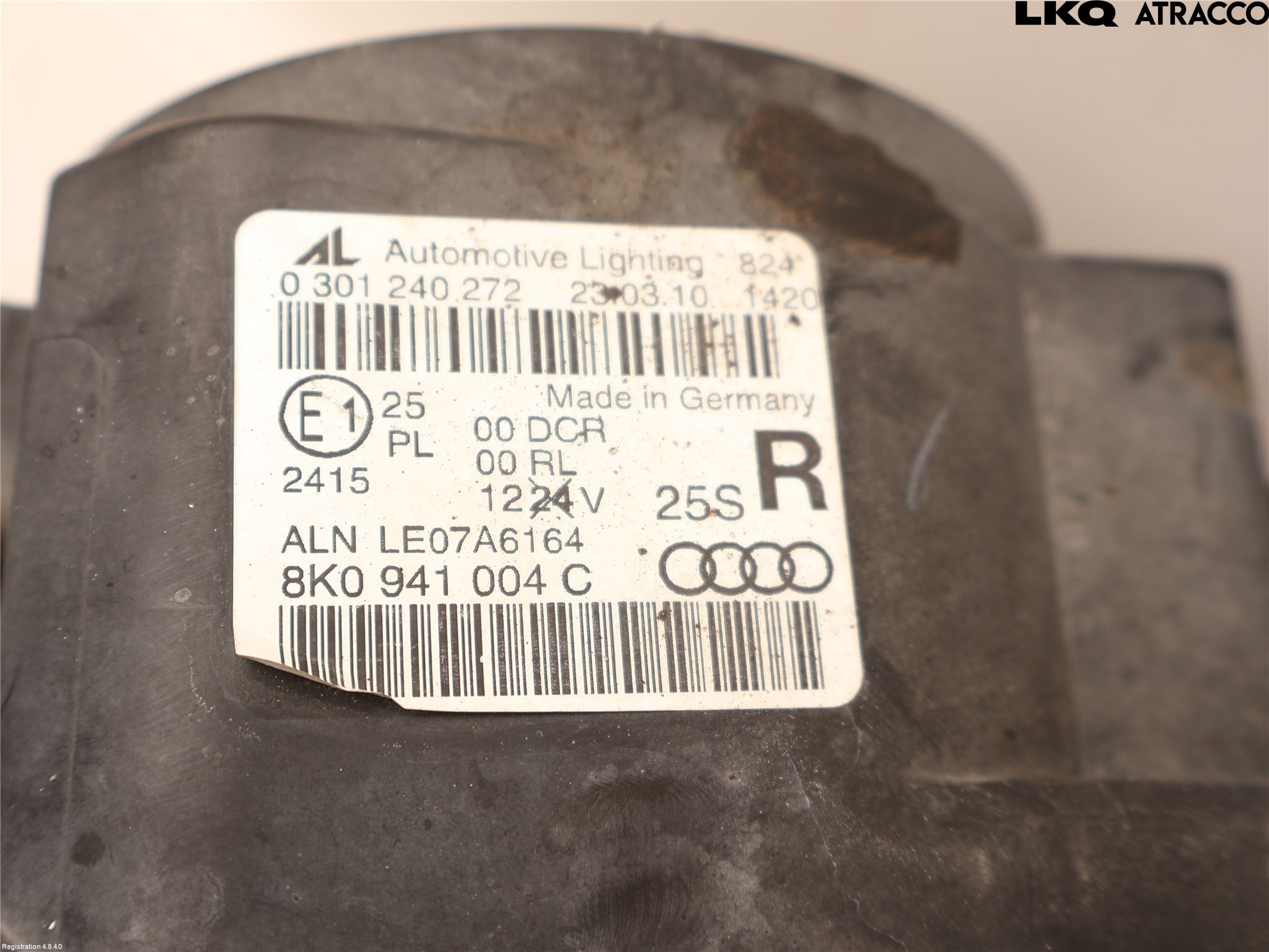 Audi A4/S4 08-11 Strålkastare Höger