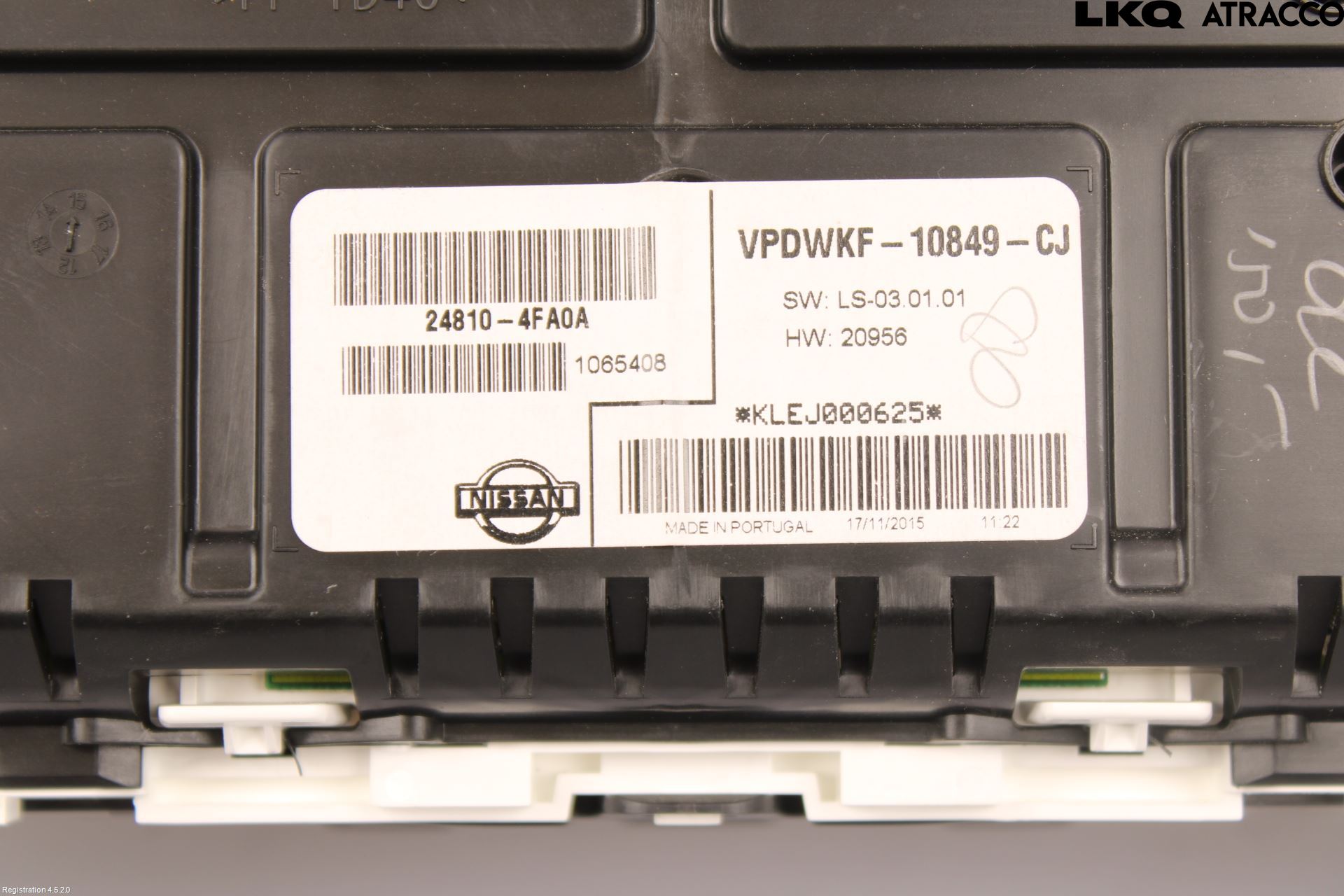 Nissan E-NV200/EVALIA Instrument Komb