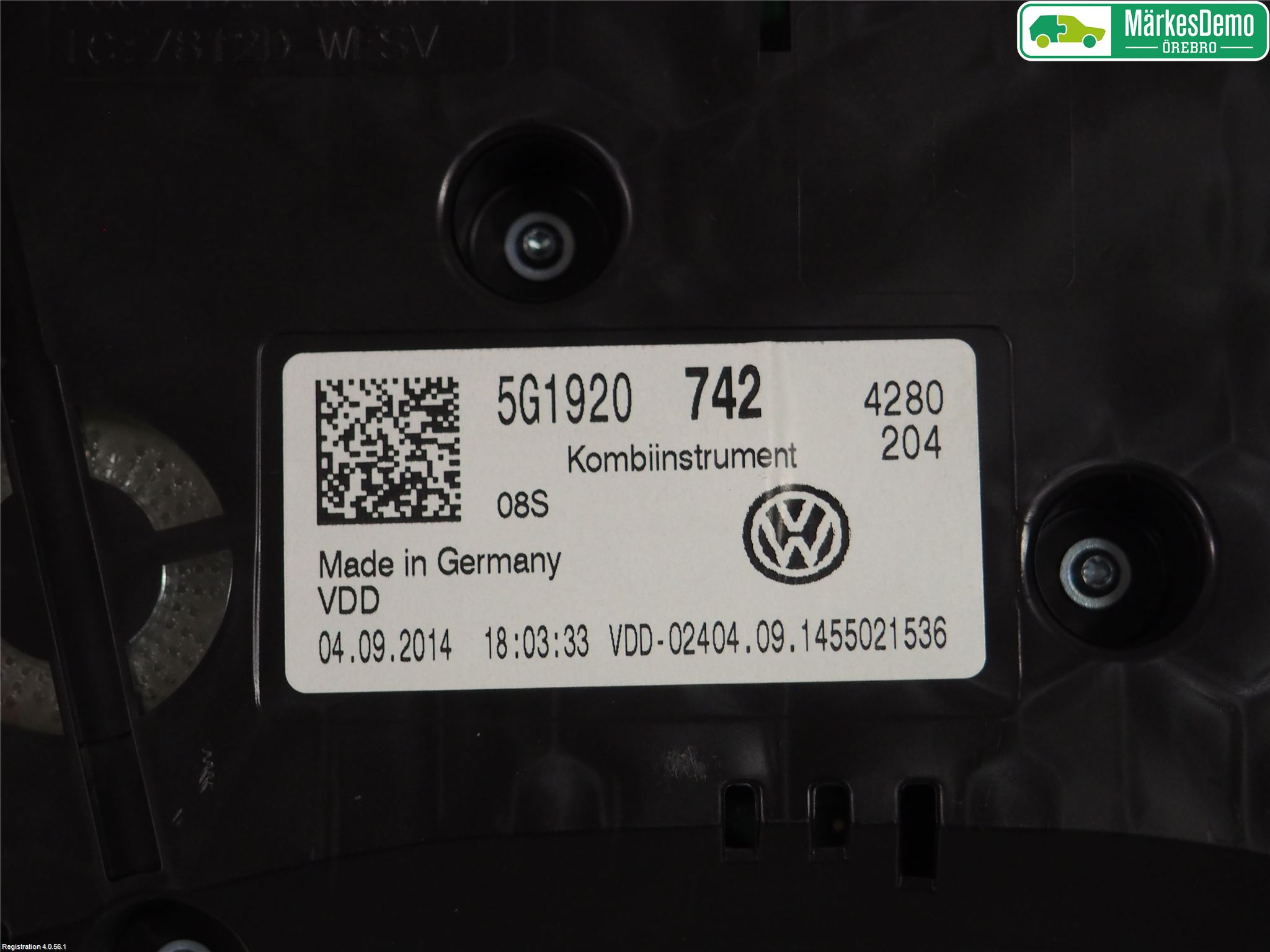 Volkswagen VW GOLF / E-GOLF VII 13-20 Instrument Komb
