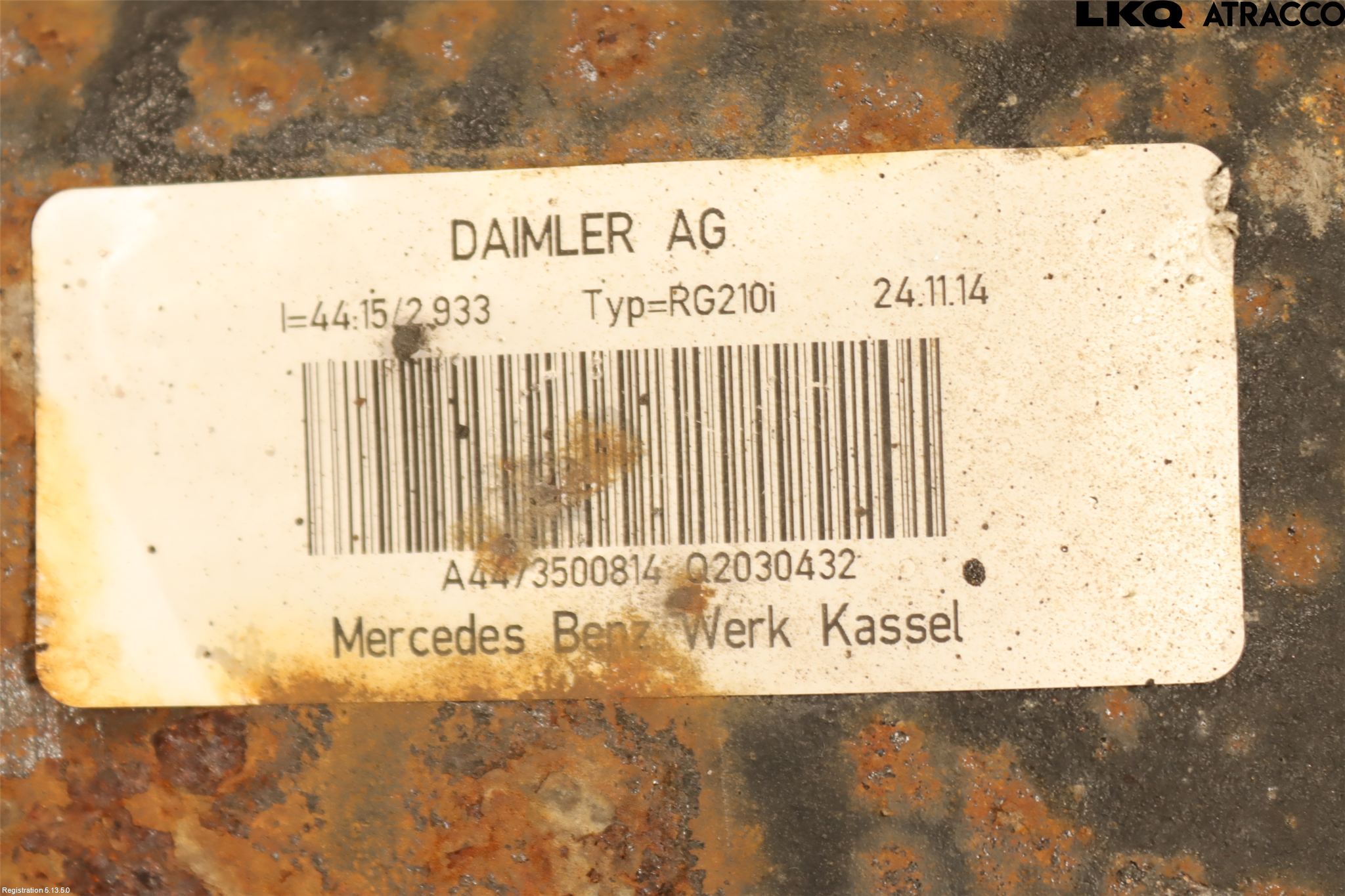 Mercedes-Benz MB VITO/V-KLASS (W640,W447,W448) 14- Bakväxel-Diff