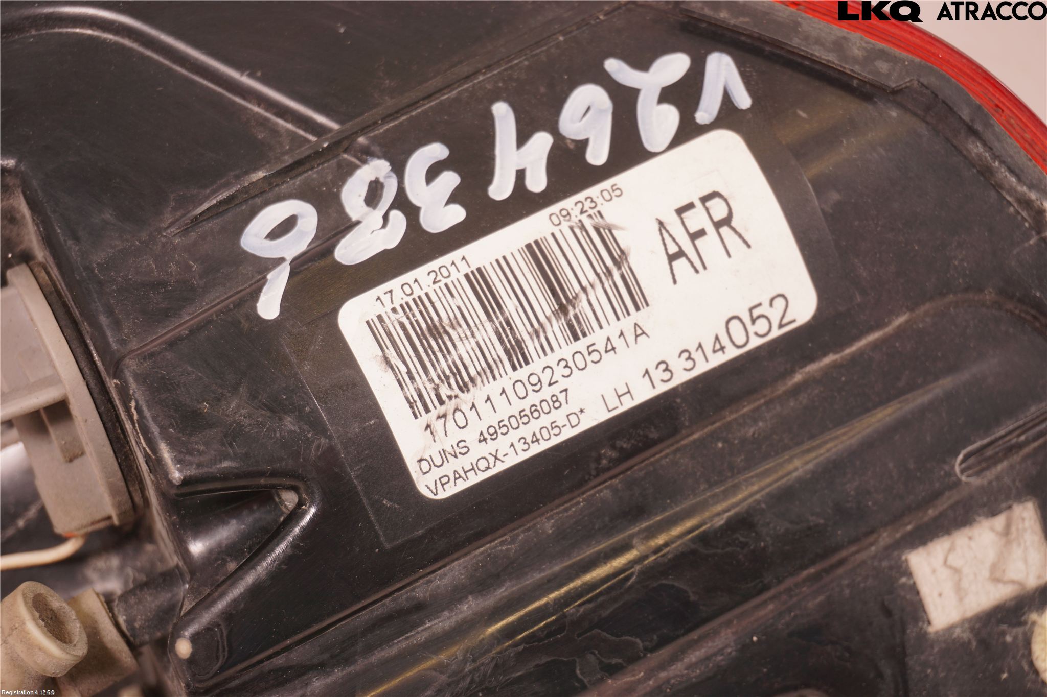 Opel ASTRA J 10-15 Bakljus Vänster