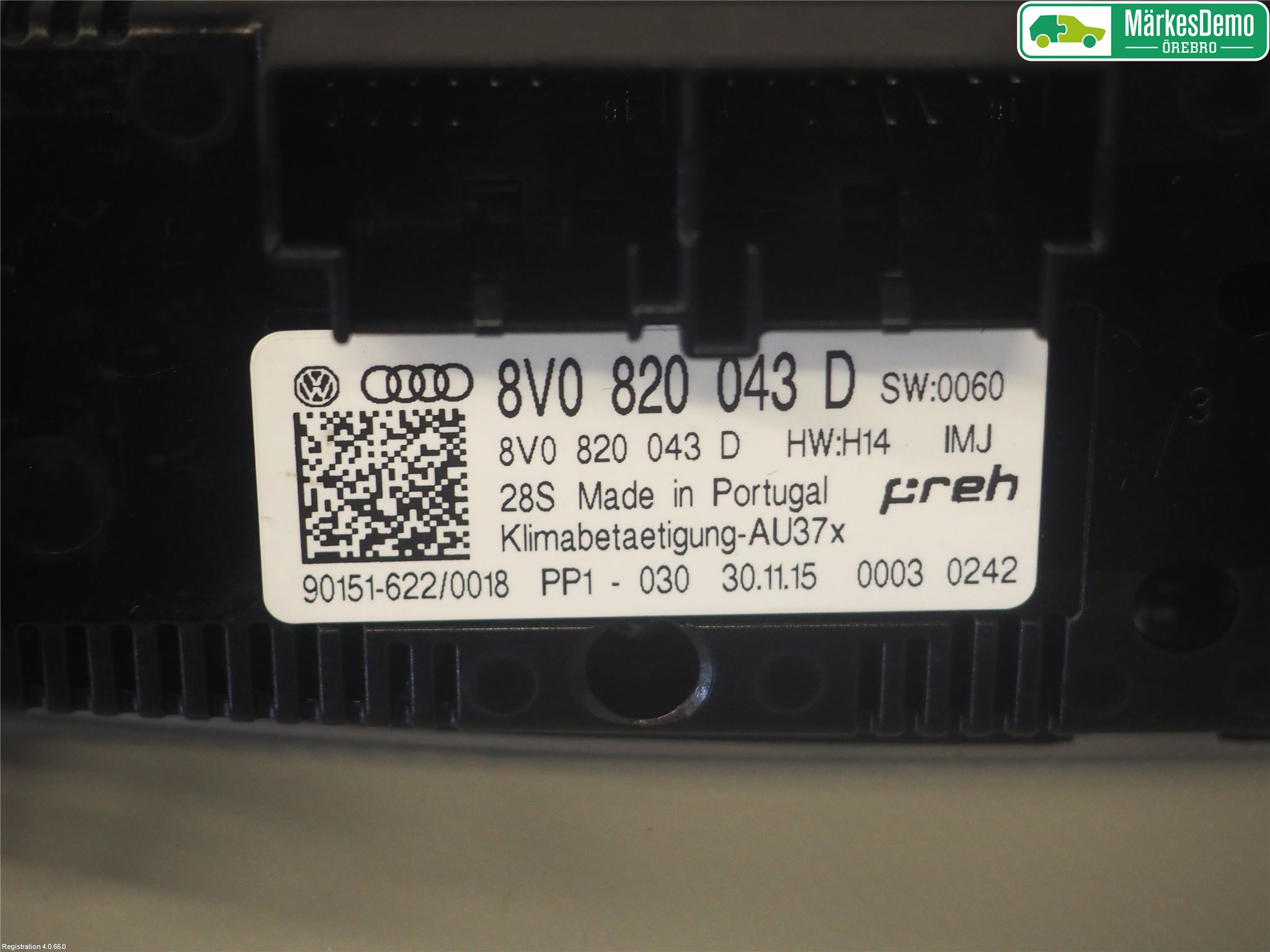 Audi A3/S3 8V 13-20 Ac Styrenhet Ac Manöveren