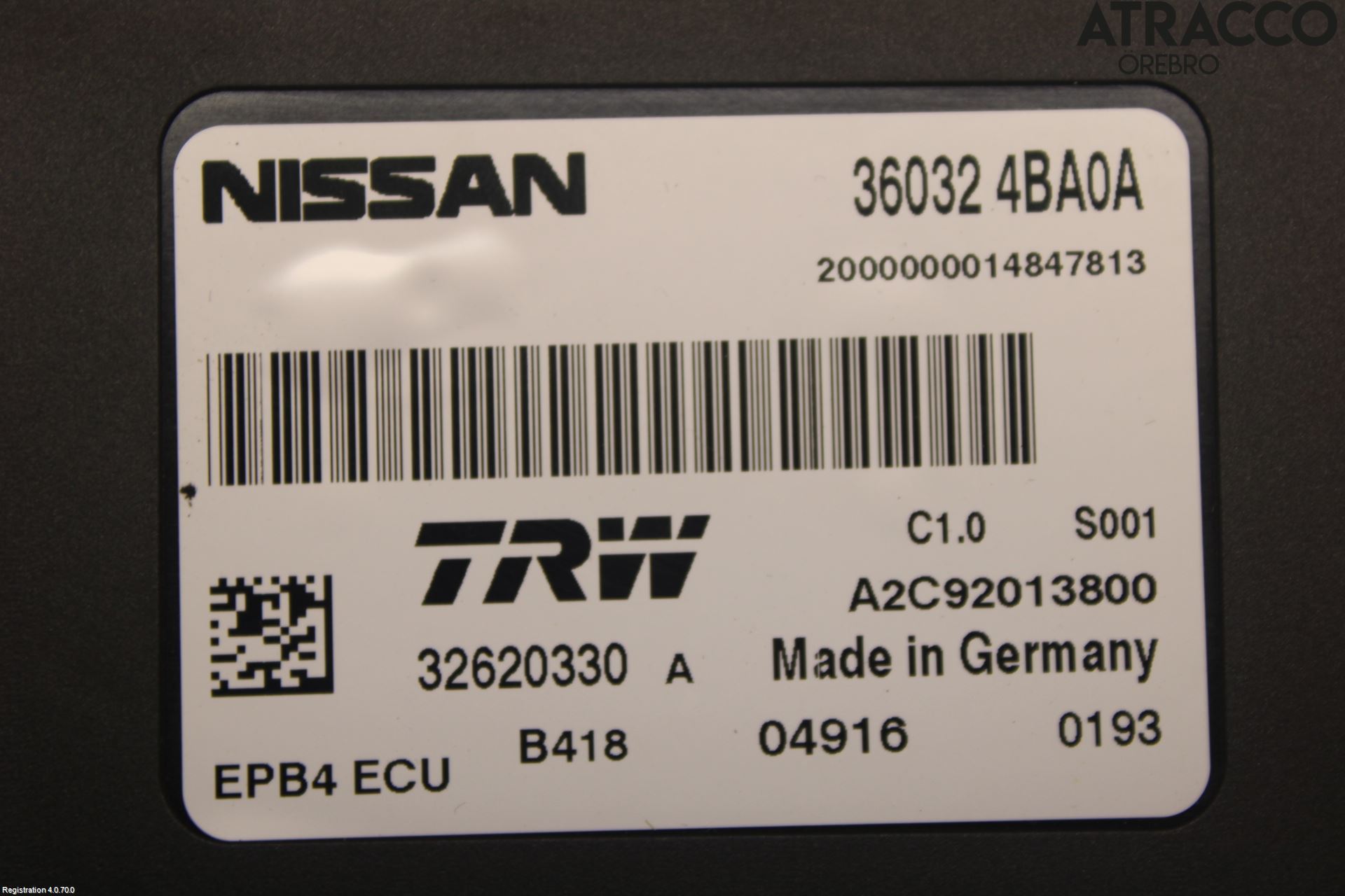 Nissan QASHQAI 14-17 Styrenhet Parkeringshjälp