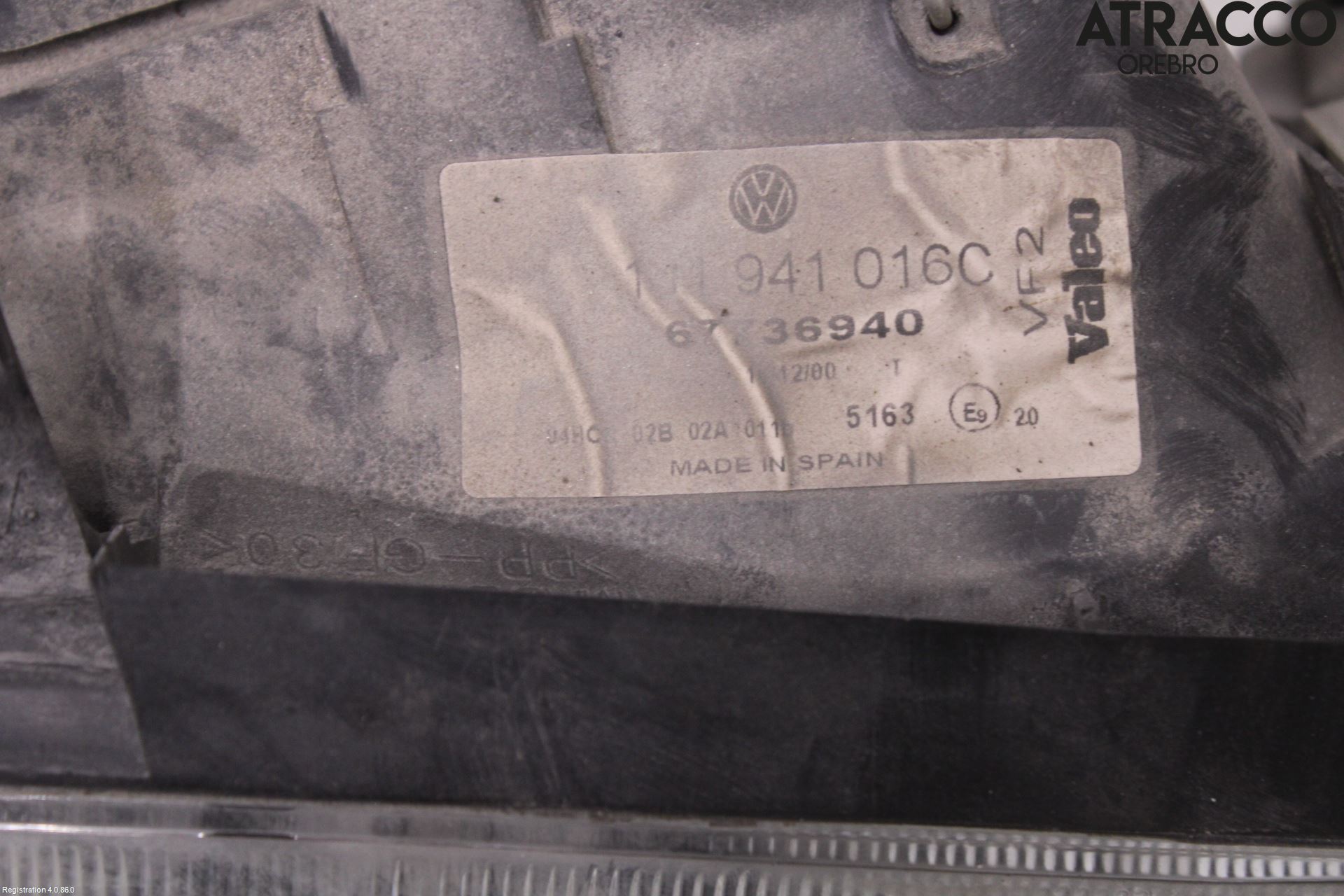 Volkswagen VW GOLF IV 98-06 Strålkastare Höger