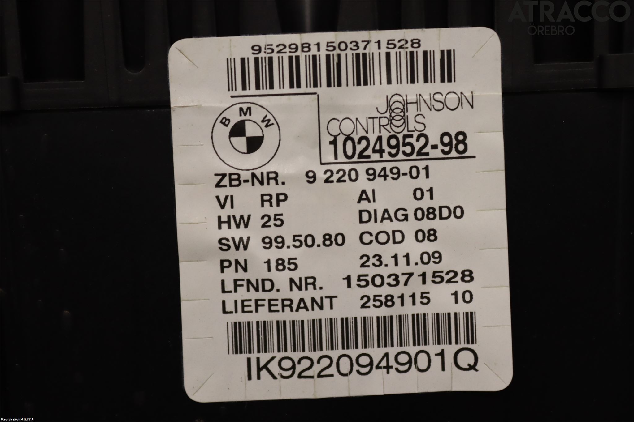 BMW 1 E87/81 5D/3D 03-11 Instrument Komb