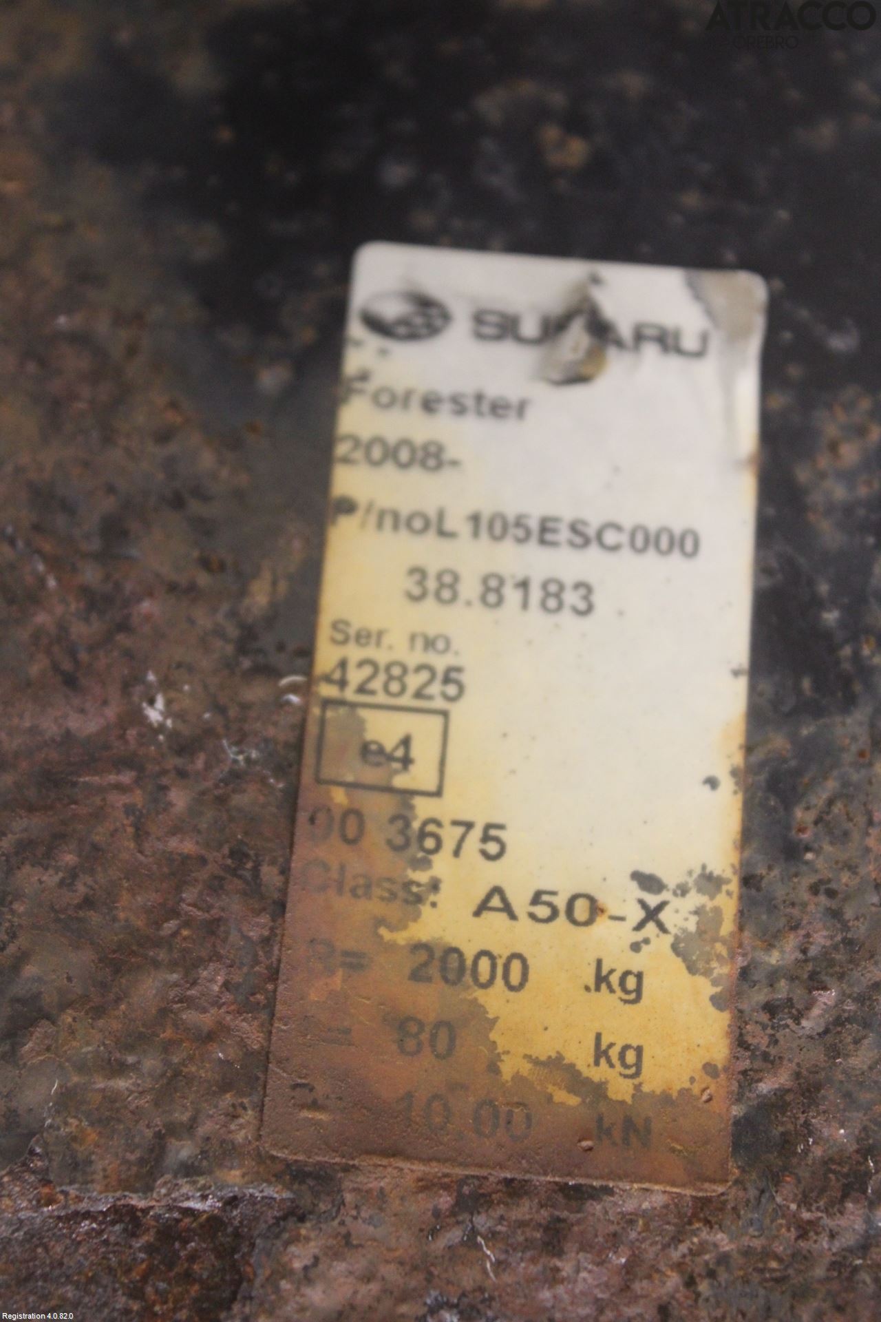 Subaru FORESTER SH  08-13 Dragkrok