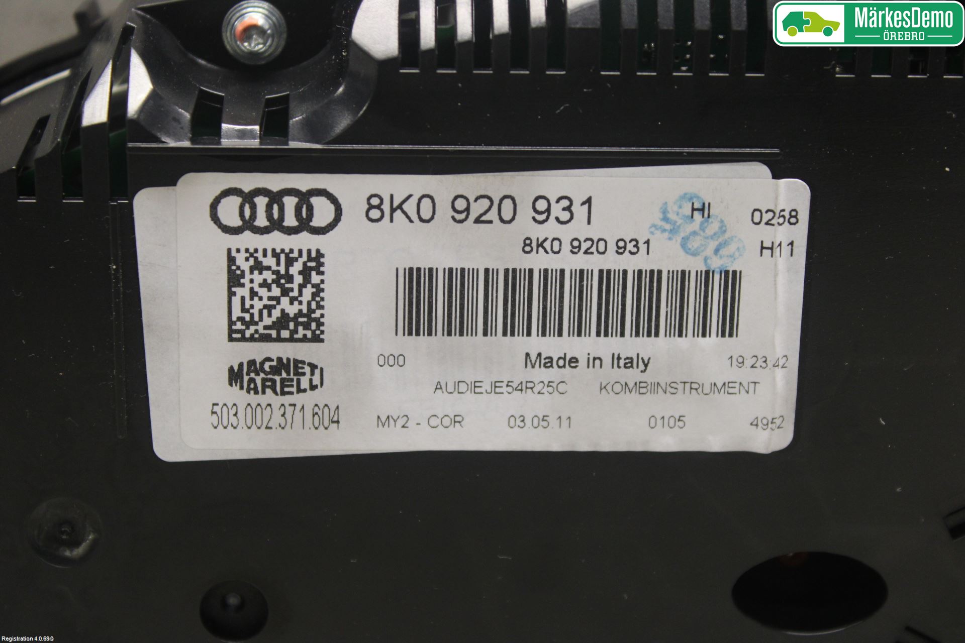 Audi A4/S4 08-11 Instrument Komb