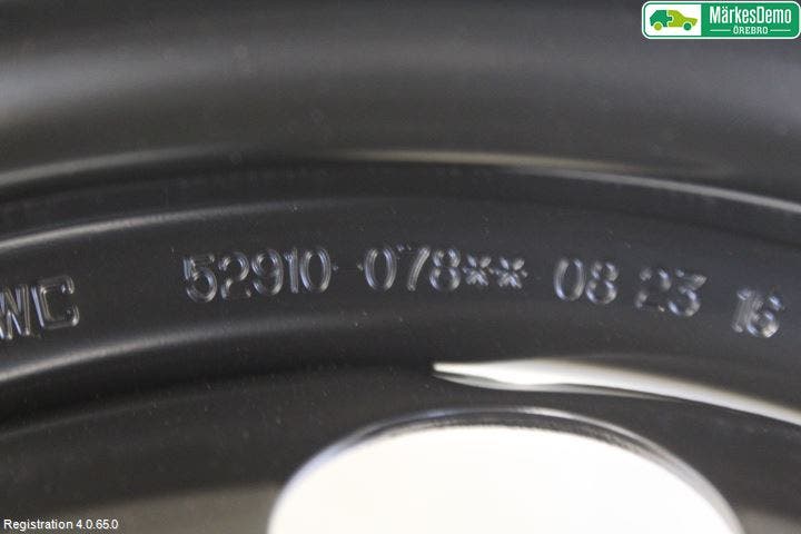 Kia PICANTO 12-17 Hjul Reservhjul Minityp