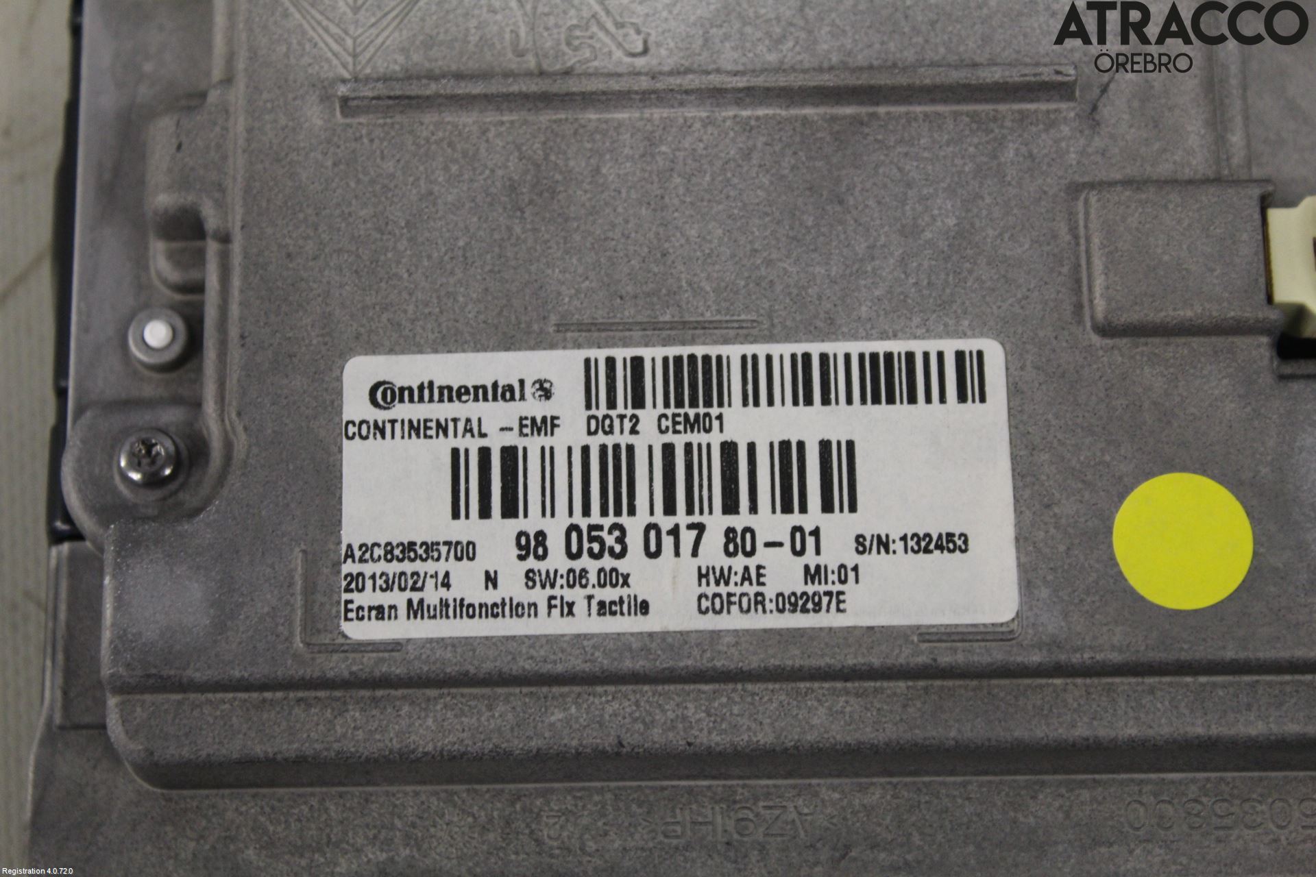 Peugeot 208 12-15 Bildskärm