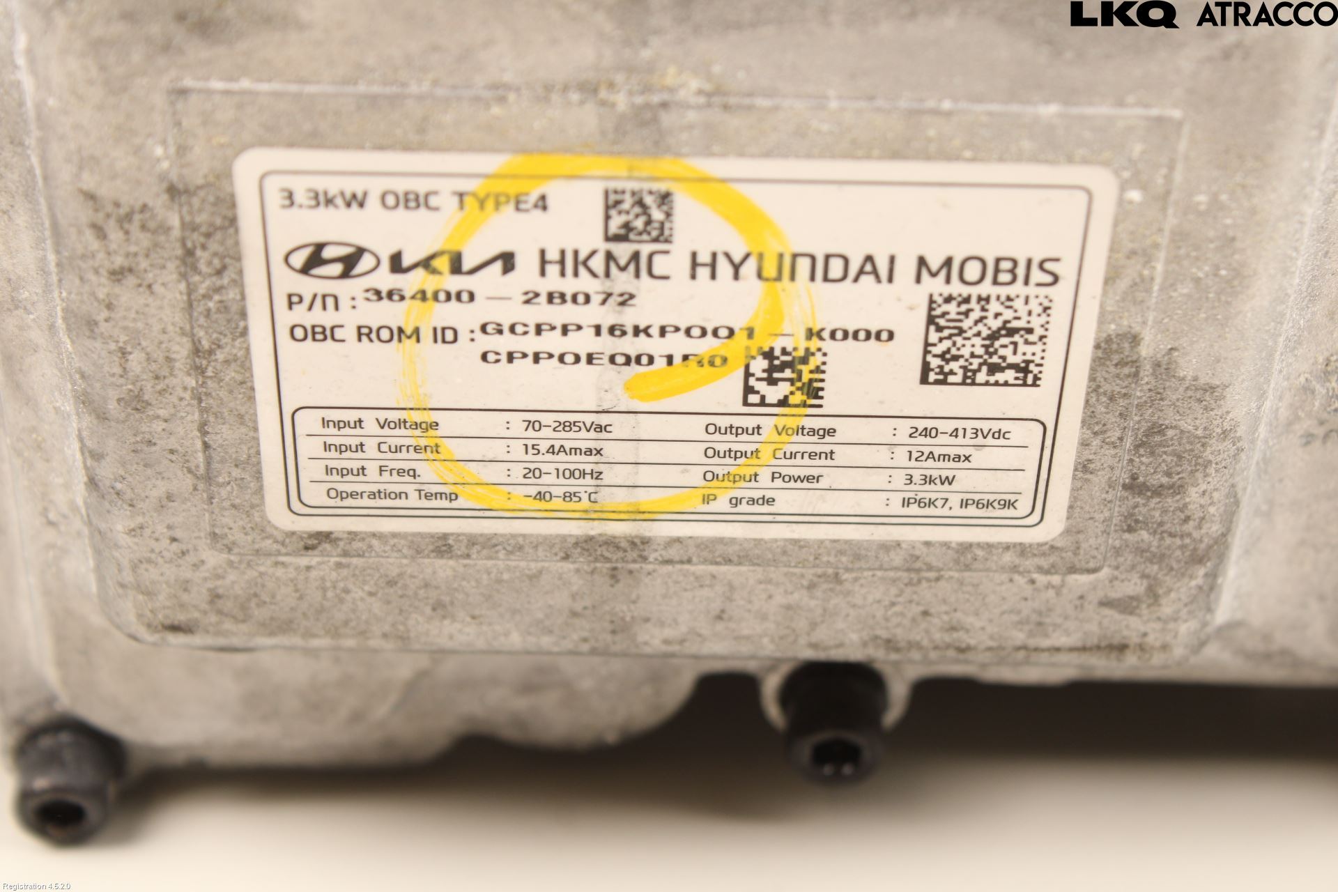 Kia XCEED 19- Batteriladdare Högspänning