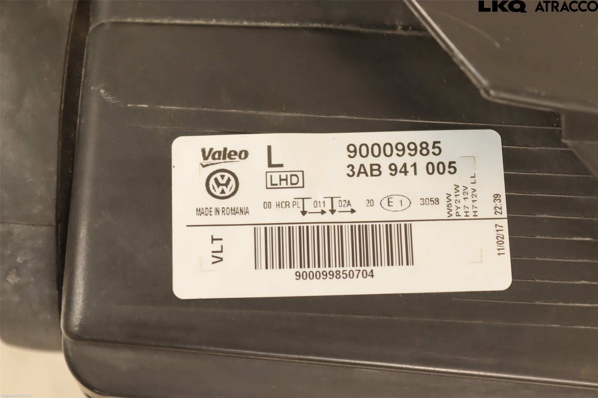 Volkswagen VW PASSAT 11-14 Strålkastare Vänster