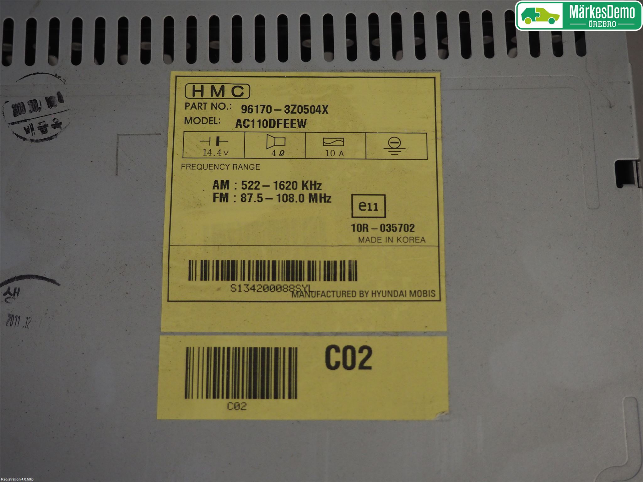 Hyundai i40 08-15 Cd Radio - Multimediapanel