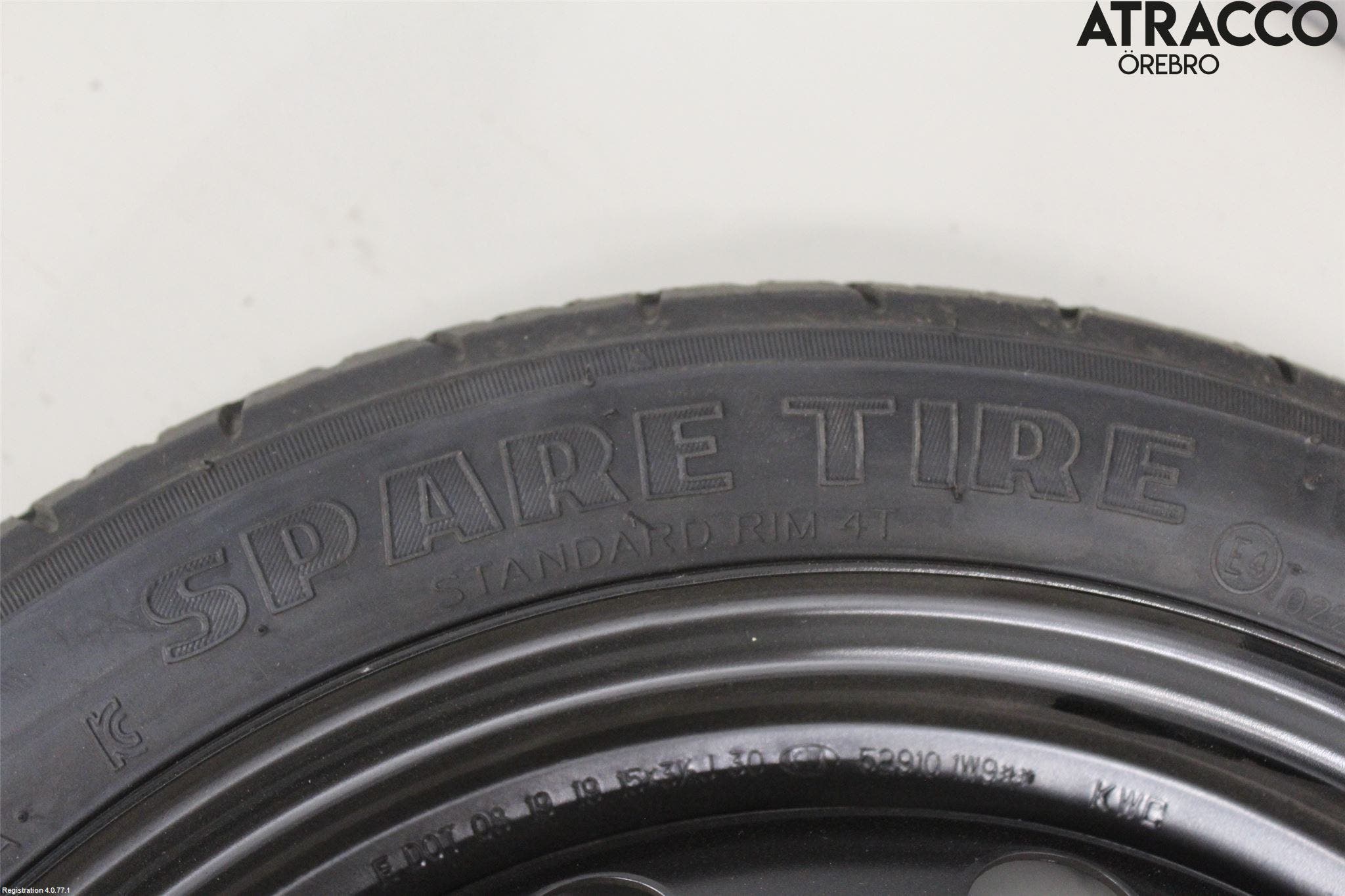 Kia PICANTO 17- Hjul Reservhjul Minityp