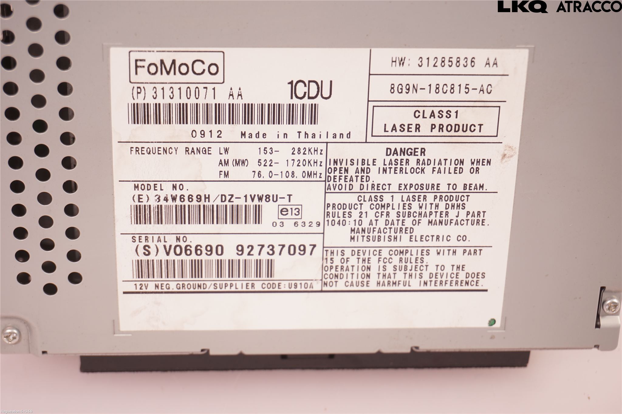 Volvo XC60 09-13 Styrenhet Multimedia