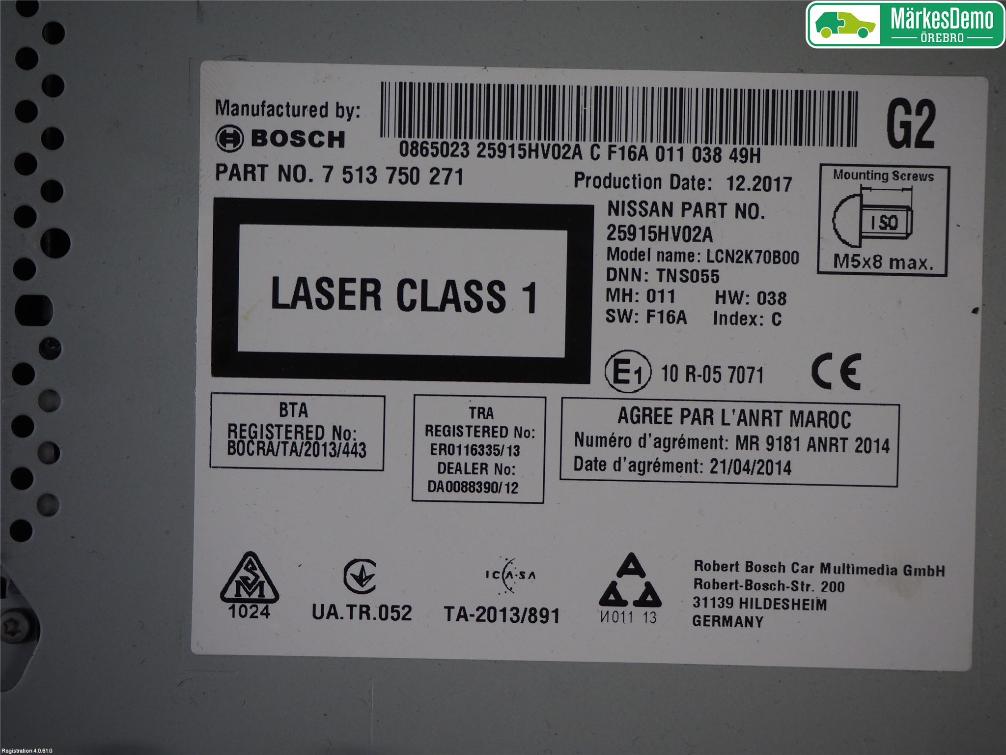 Nissan QASHQAI 17-21 Cd Radio - Multimediapanel