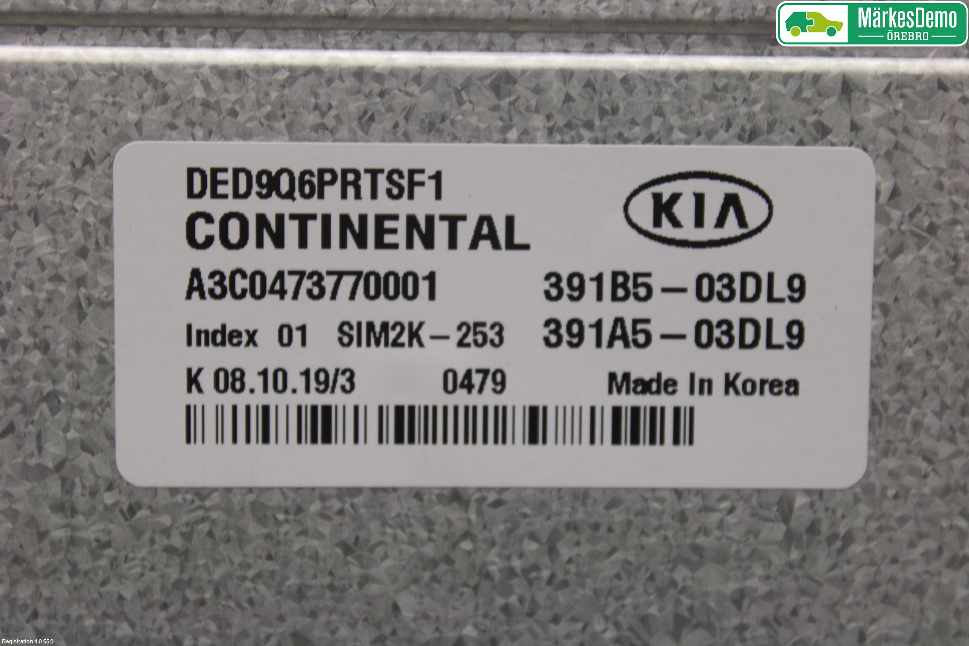 Kia NIRO (DE) 17-22 Styrenhet Insprut Bensin