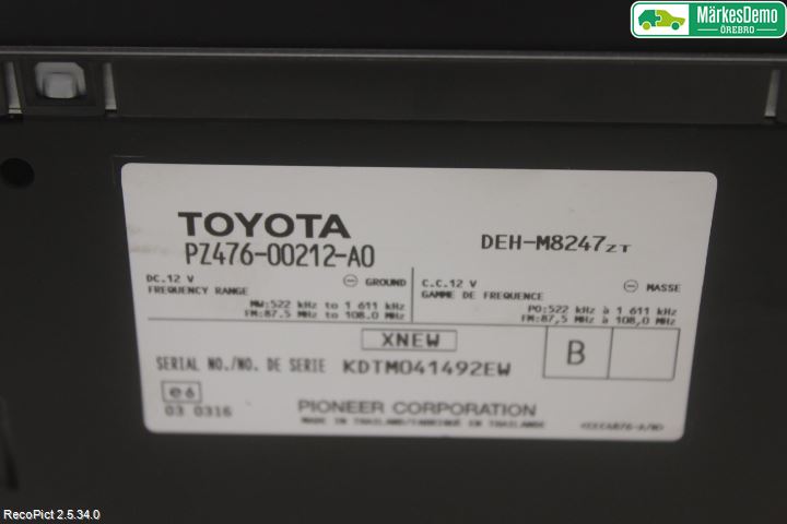 Toyota HILUX 05-16 Cd Radio - Multimediapanel