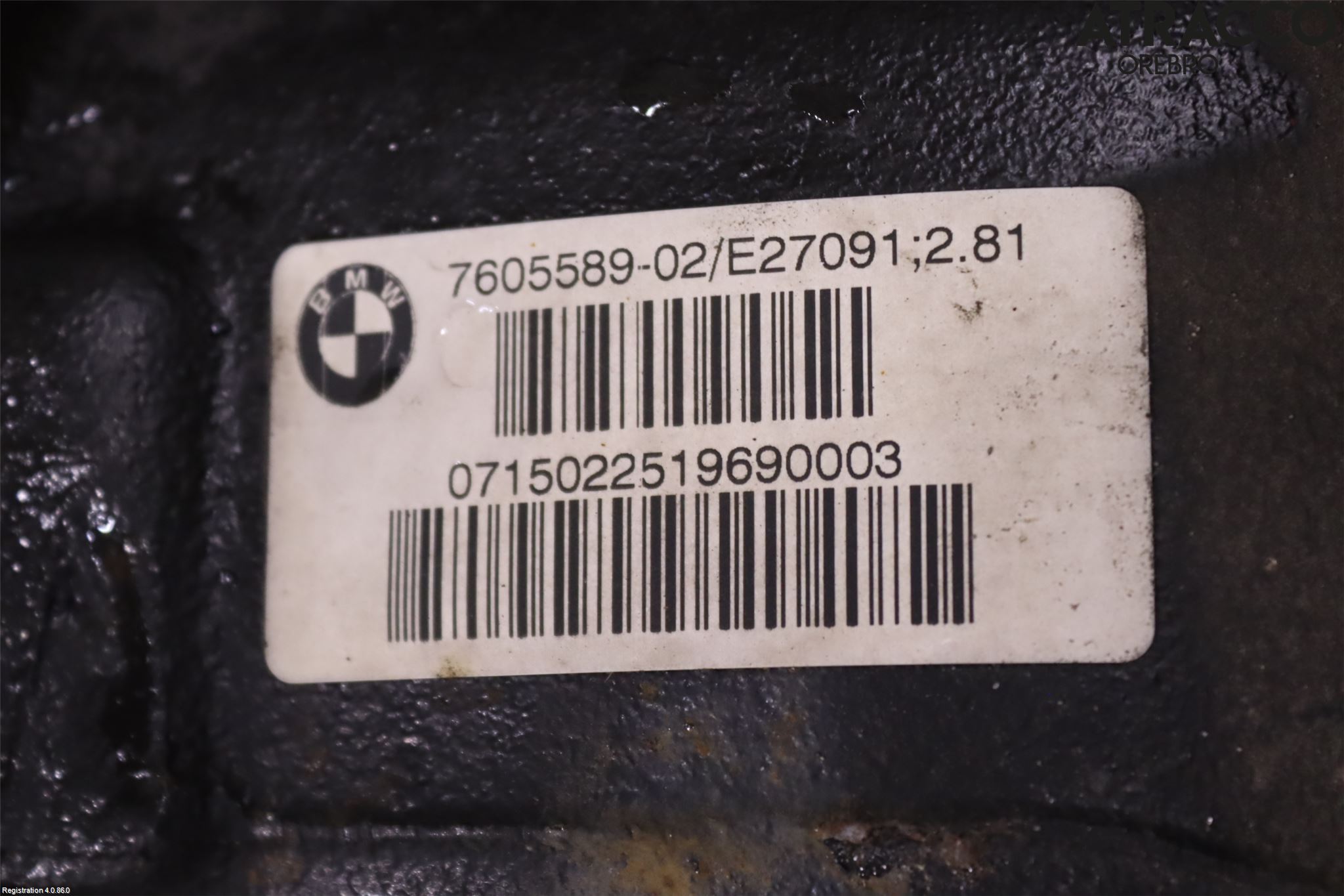 BMW 4 F32/F33/F82/F83 13-20 Bakväxel-Diff