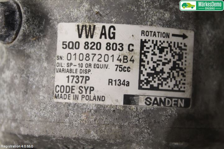 Audi A3/S3 8V 13-20 Ac Kompressor