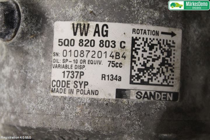 Audi A3/S3 8V 13-20 Ac Kompressor