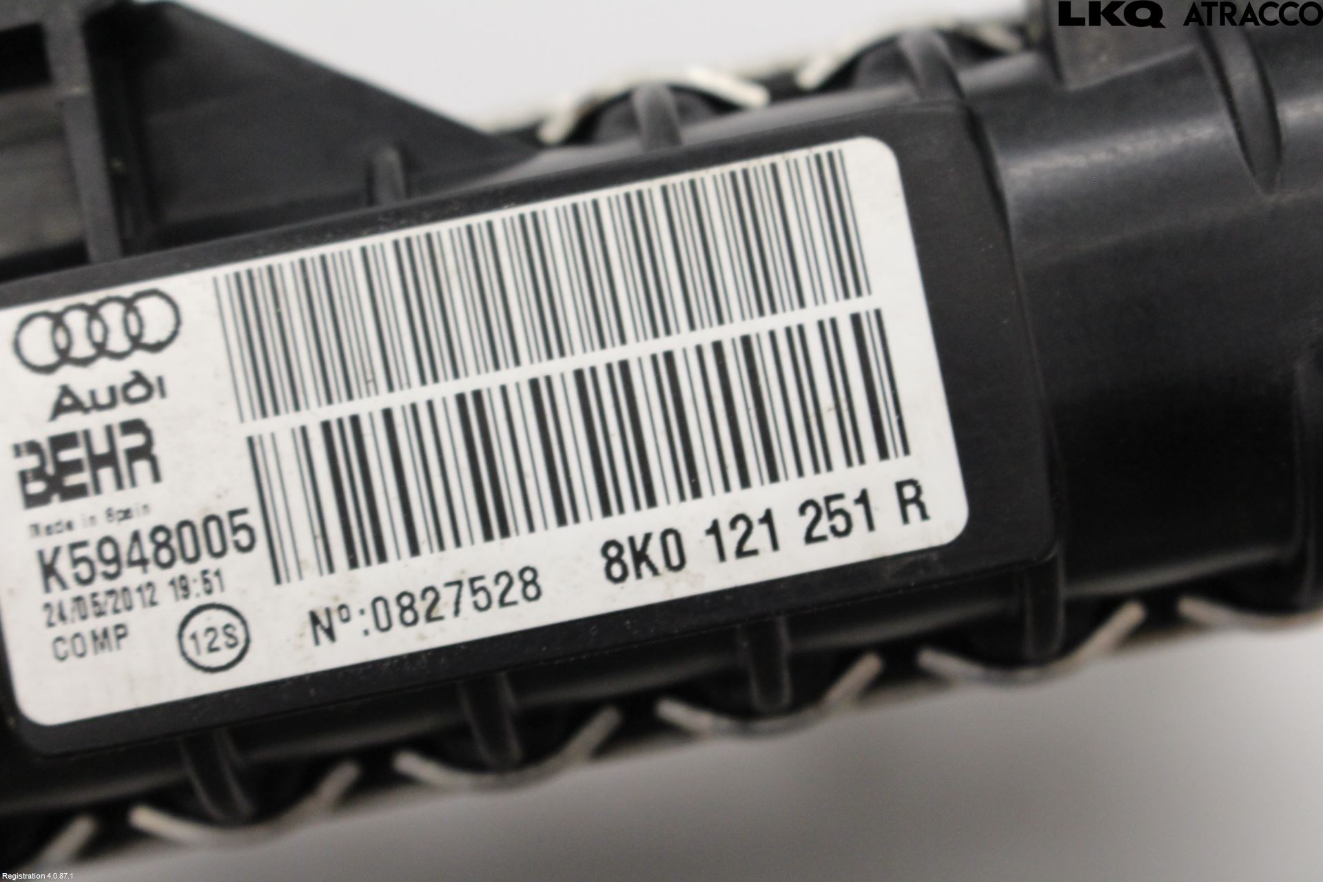 Audi A4 12-15 Kylare Man