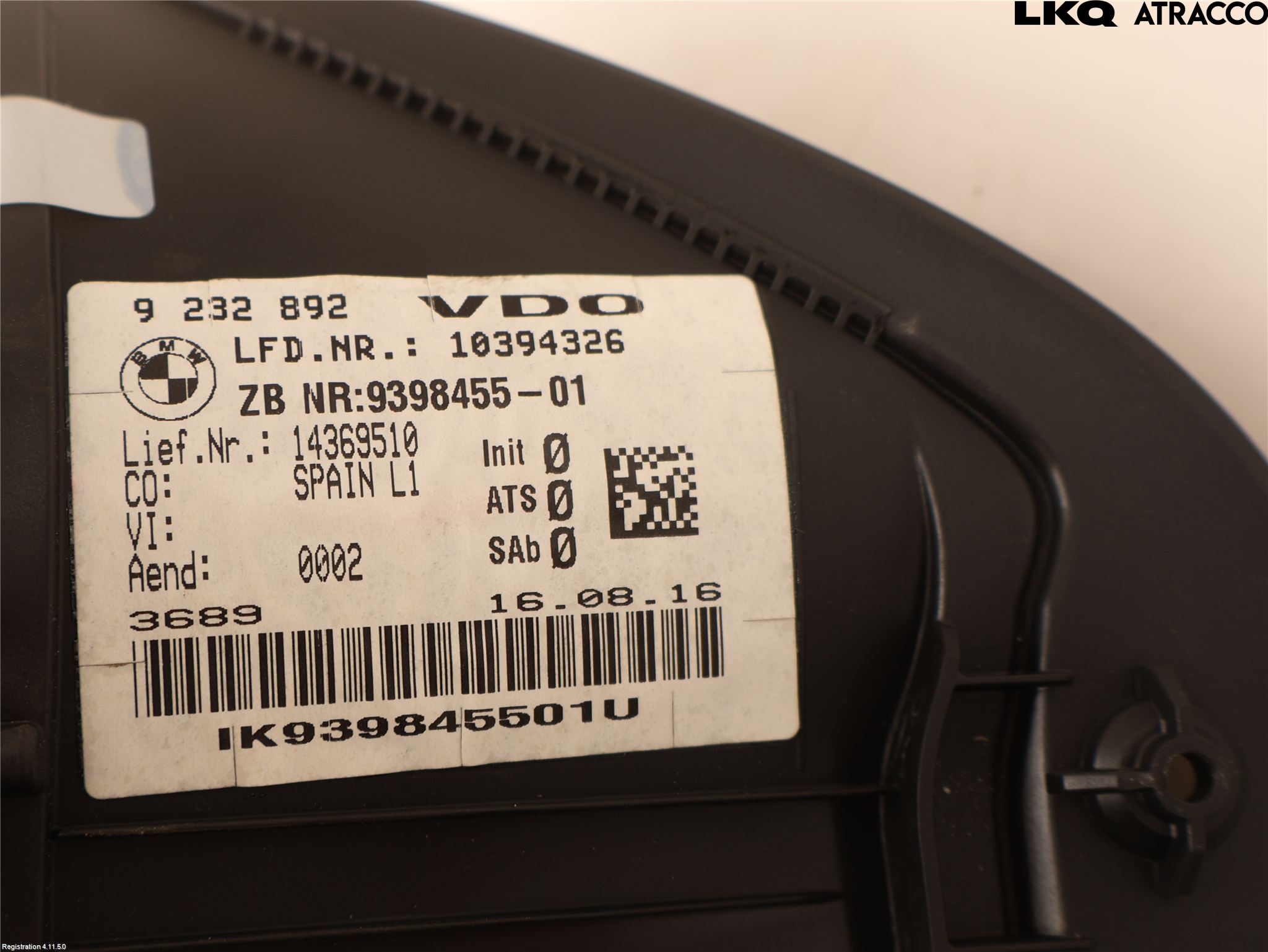 BMW 1 F20/F21 11-19 Instrument Komb