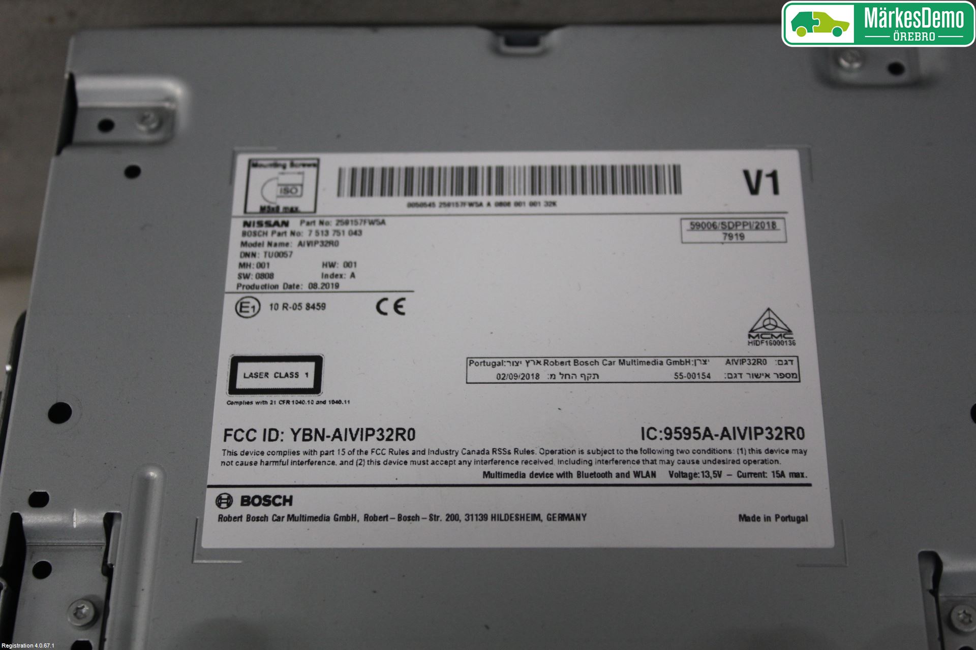Nissan QASHQAI 17-21 Cd Radio - Multimediapanel