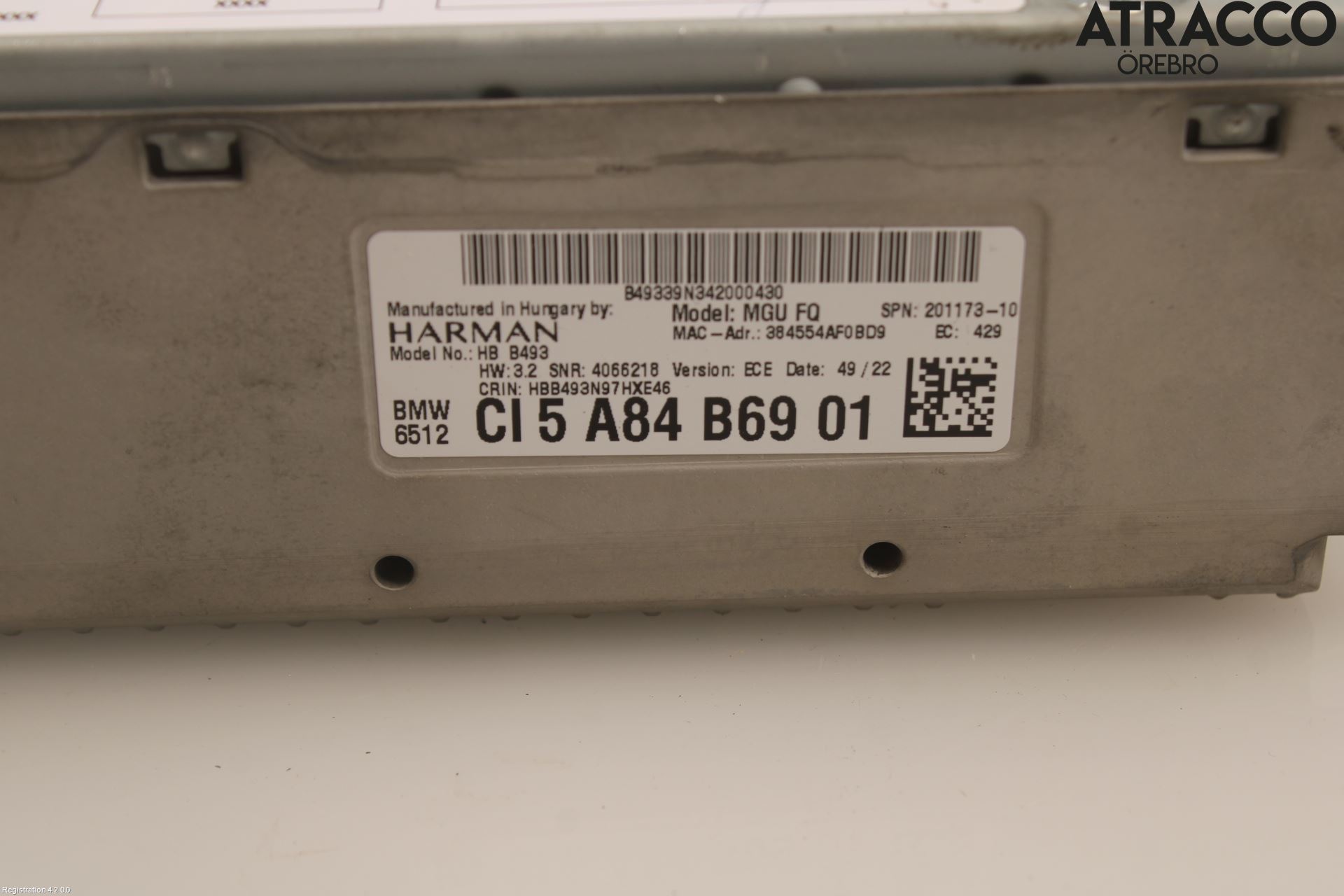 BMW 5 G30/G31/F90 17-23 Styrenhet Multimedia